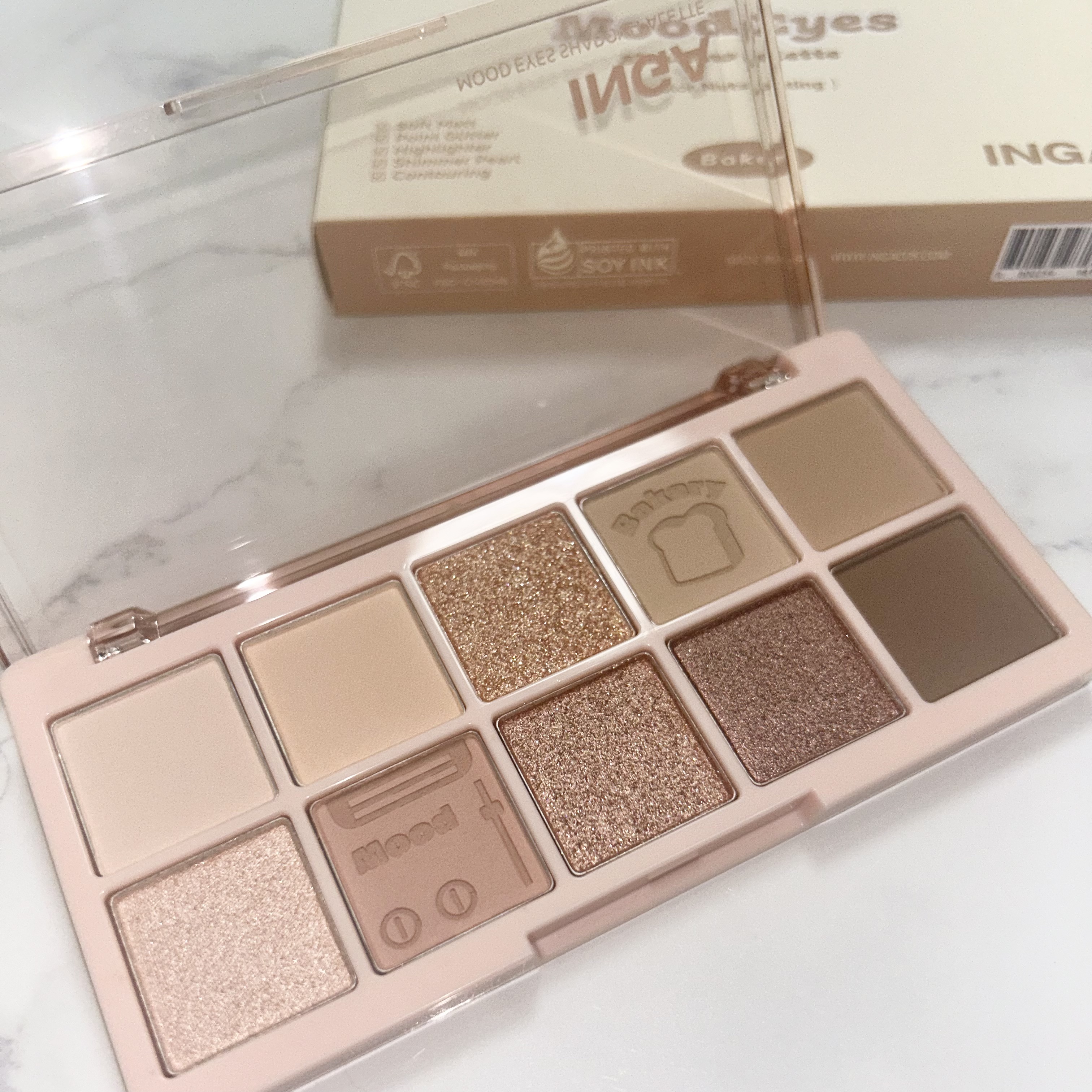 ムードアイズシャドウパレット ナッツトースティング/INGA/アイシャドウパレットを使ったクチコミ（1枚目）
