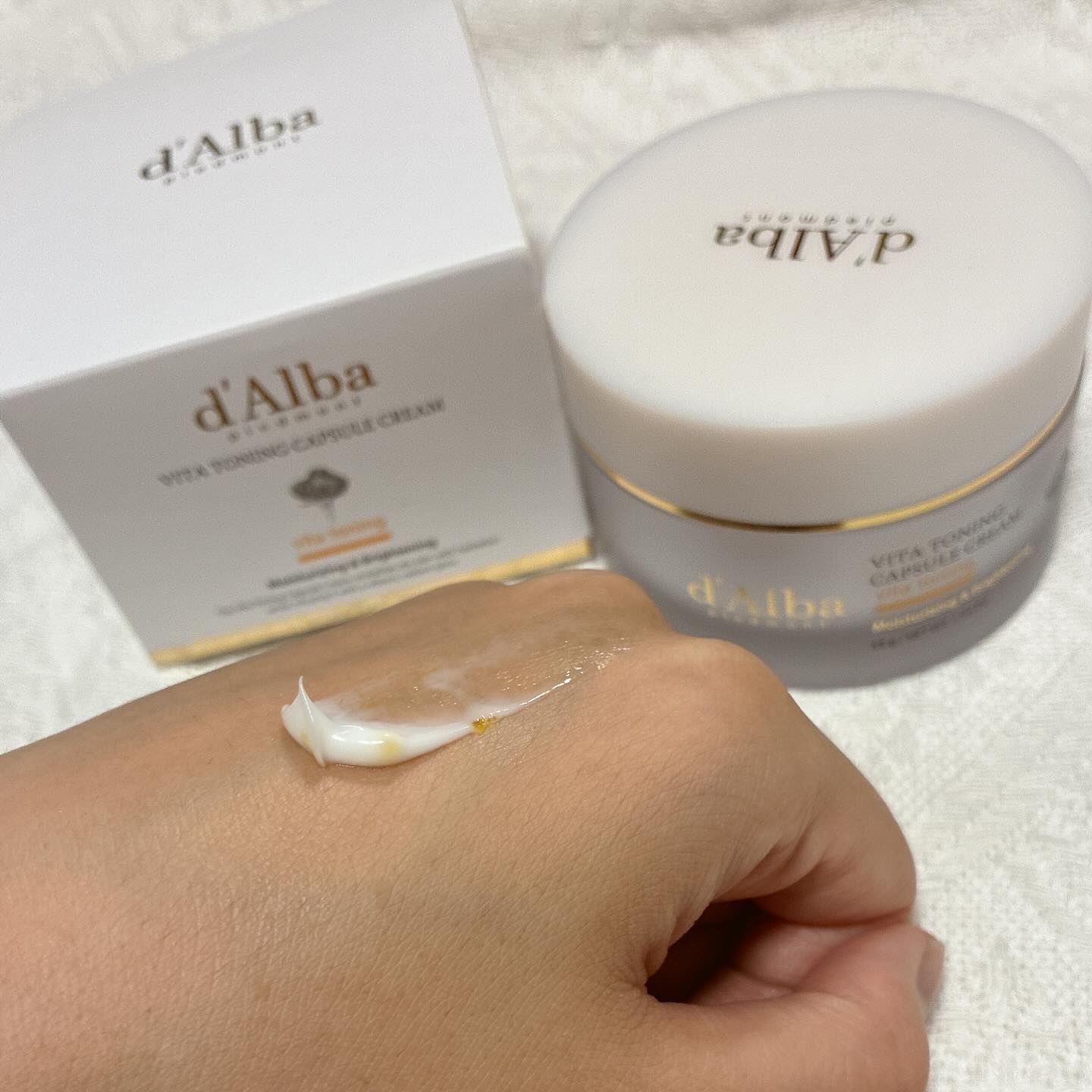 ビタトーニングカプセルクリーム/ダルバ/フェイスクリームを使ったクチコミ（2枚目）