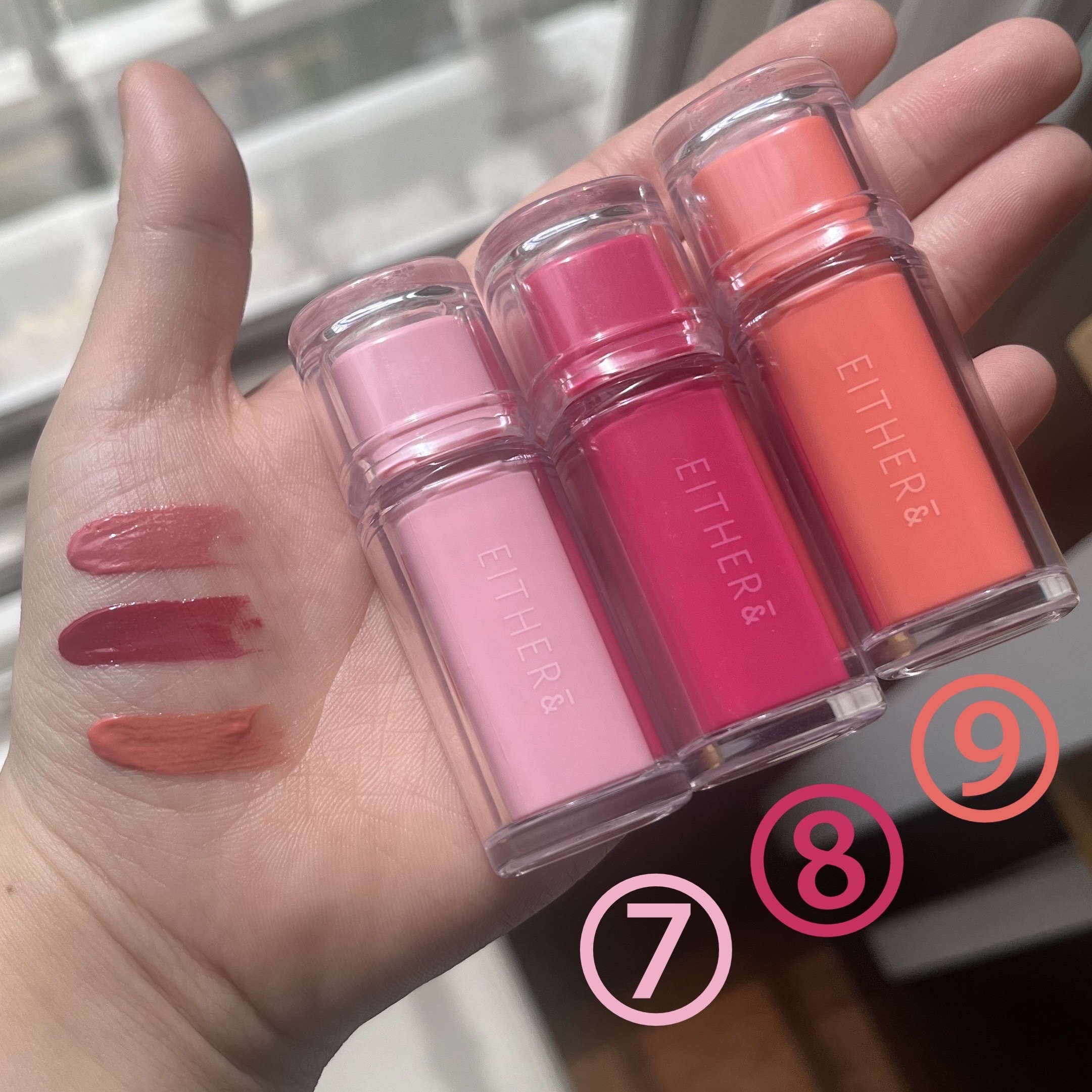 Dewy Syrup Tint/EITHER＆/口紅を使ったクチコミ（2枚目）