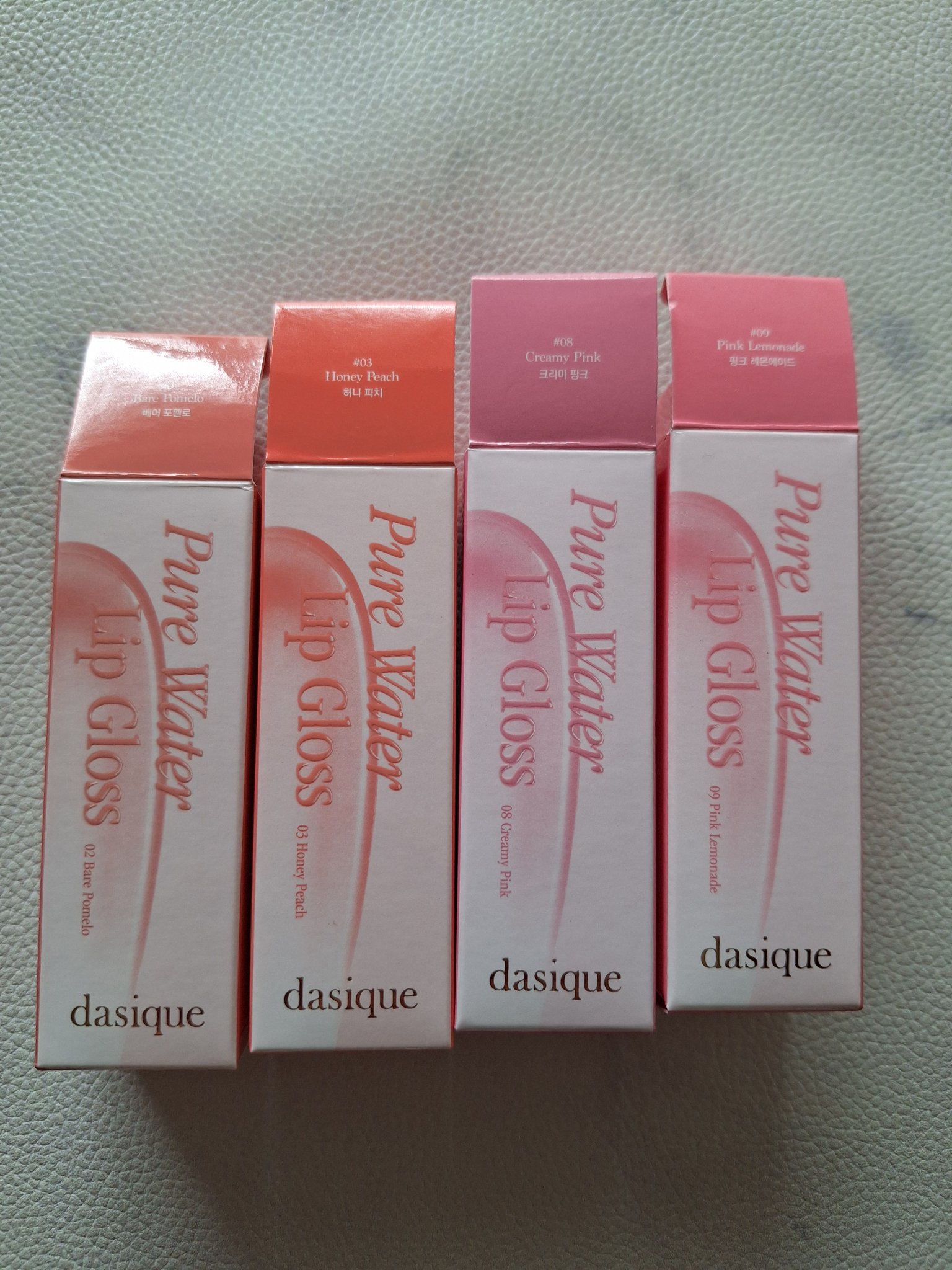 ピュアウォーターリップグロス 09 ピンクレモネード/dasique/リップグロスを使ったクチコミ（1枚目）