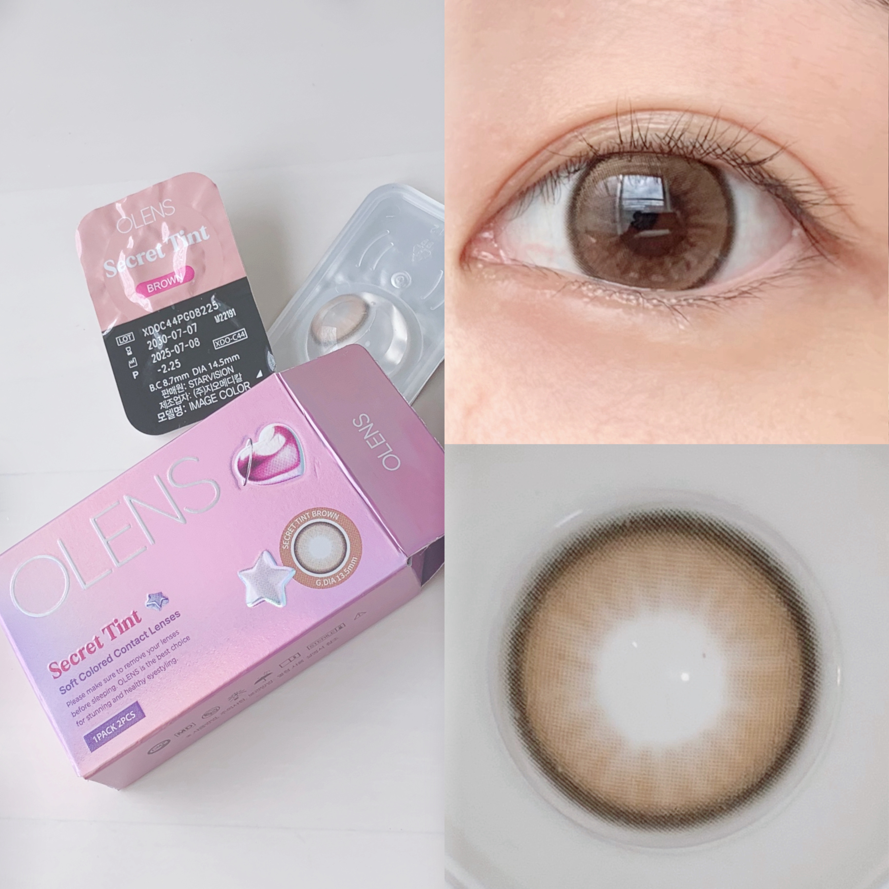 secret tint/OLENS/１ヶ月（１MONTH）カラコンを使ったクチコミ（3枚目）