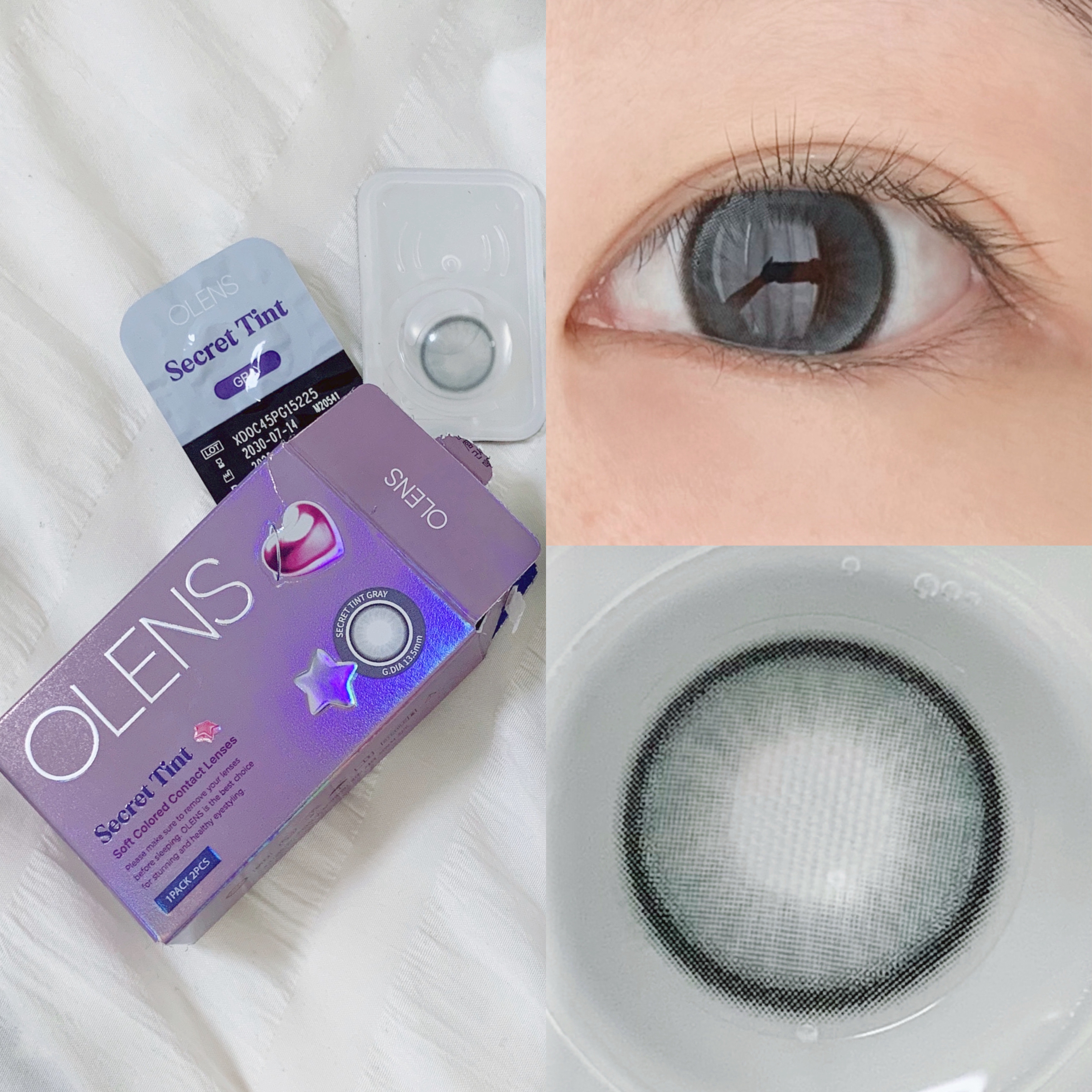 secret tint/OLENS/１ヶ月（１MONTH）カラコンを使ったクチコミ（3枚目）