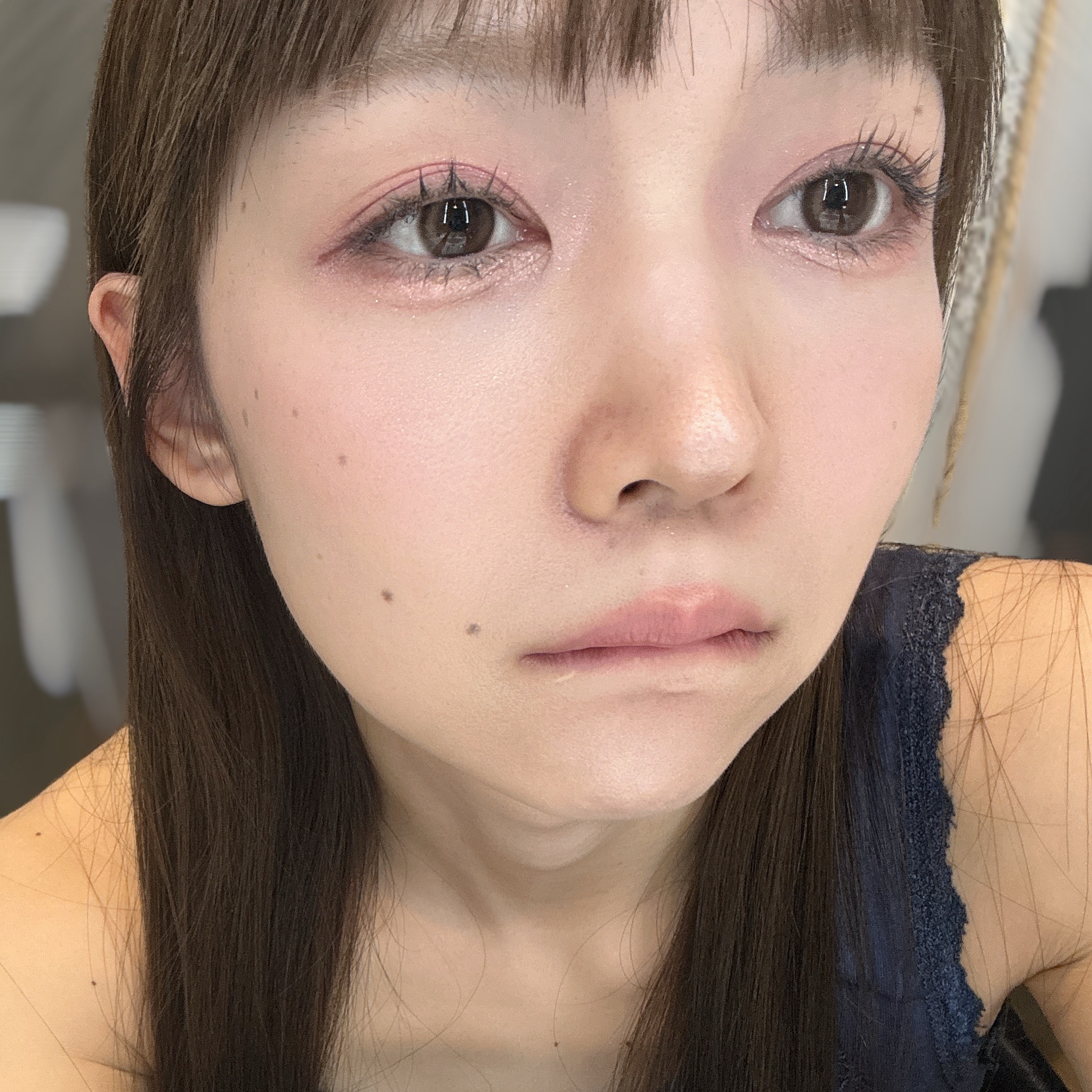 アイステイン エッセンシャル シャドウ デュオ 03 バニー ピーチ/VDL/アイシャドウパレットを使ったクチコミ（2枚目）