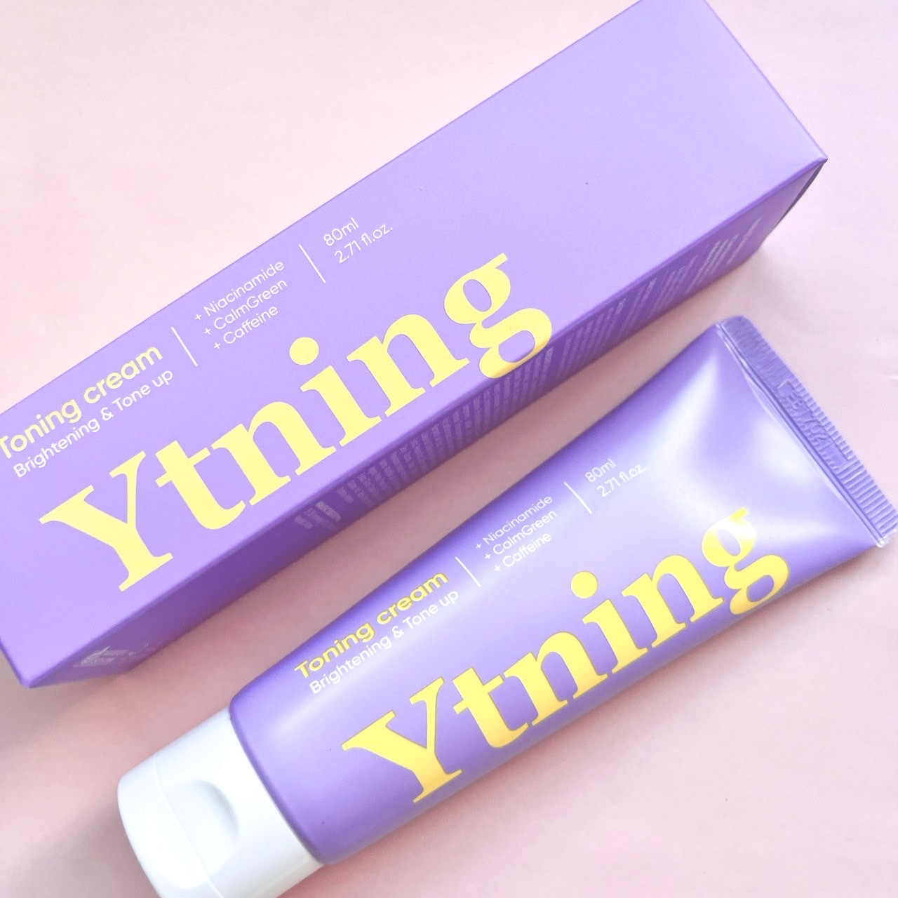 Ytning ワイトニング 美白ボディークリームのクチコミ「\ 気になる部分の黒ずみ・くすみケアに /
⁡
⁡
💐Ytning
ワイトニングクリーム
⁡
.....」（3枚目）