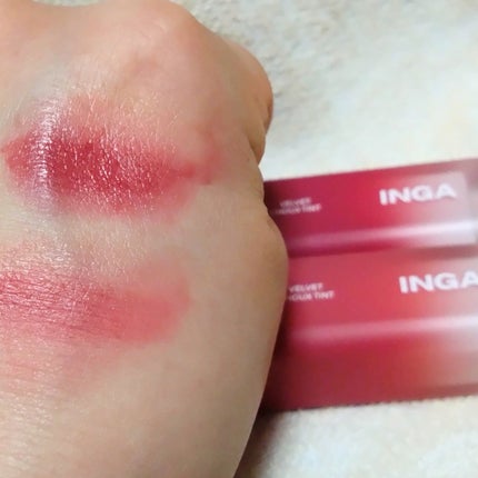 ベルベットシューティント/INGA/リップティントを使ったクチコミ(4枚目)