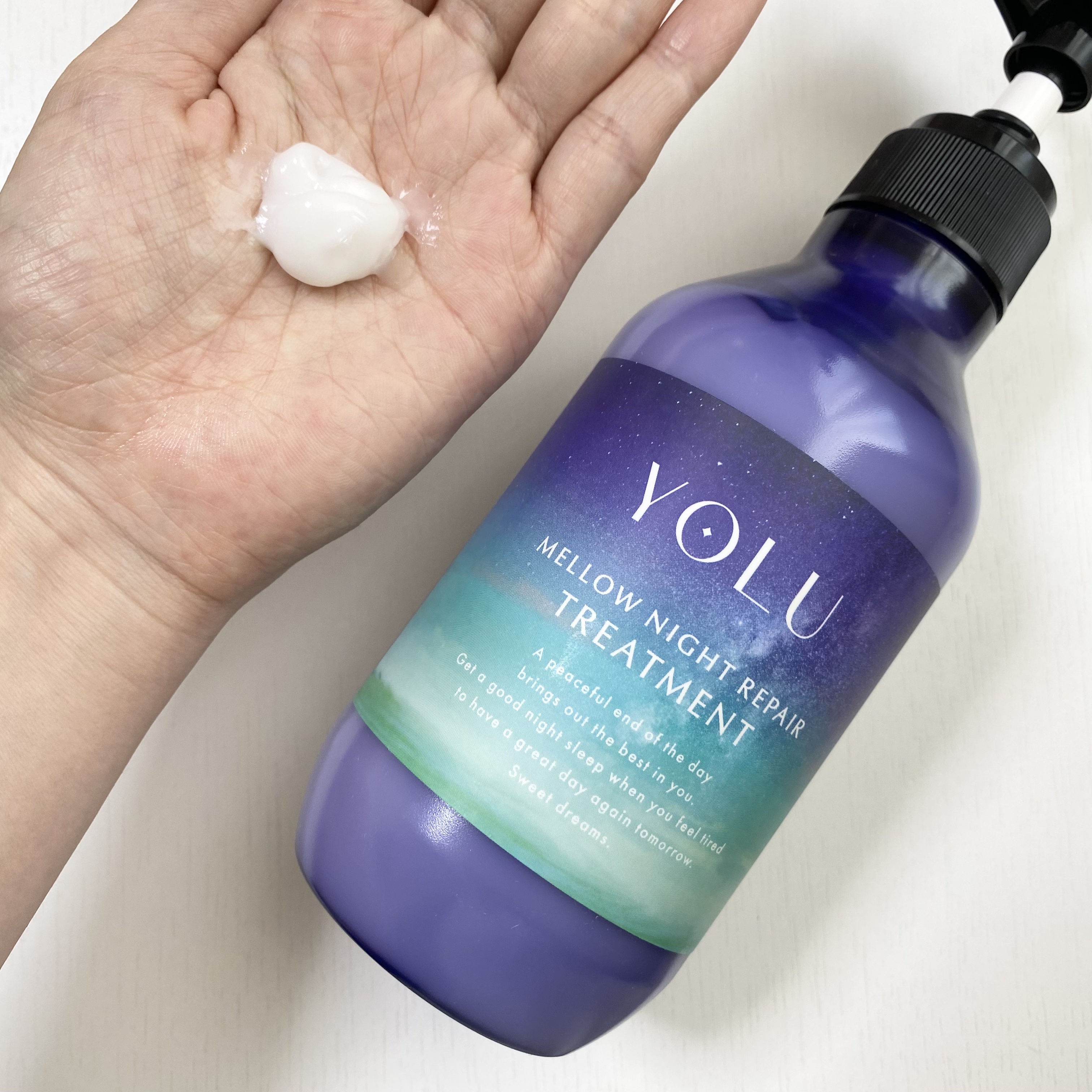 YOLU ヨル　メロウナイトリペアシャンプー/トリートメントのクチコミ「 #PR #YOLU

YOLU
メロウナイトリペアシャンプー/トリートメント

シャンプーは.....」（3枚目）