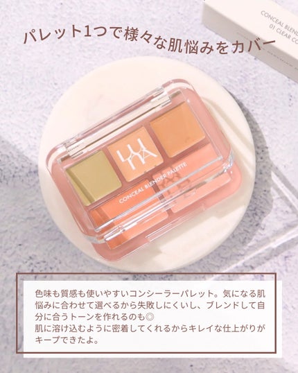 コンシールブレンダーパレット/LUNA/パレットコンシーラーを使ったクチコミ(2枚目)