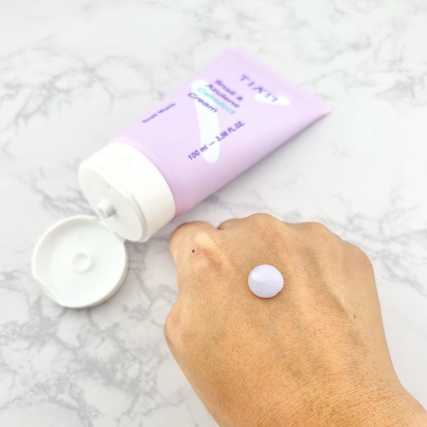 Snail&Azlene カームフォートクリーム/TIAM/フェイスクリームを使ったクチコミ(2枚目)