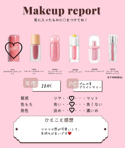 デューティント/AMUSE/リップティントを使ったクチコミ(4枚目)