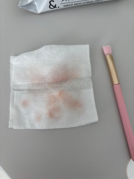 メイクブラシクリーナーシート/セリア/その他化粧小物を使ったクチコミ(7枚目)