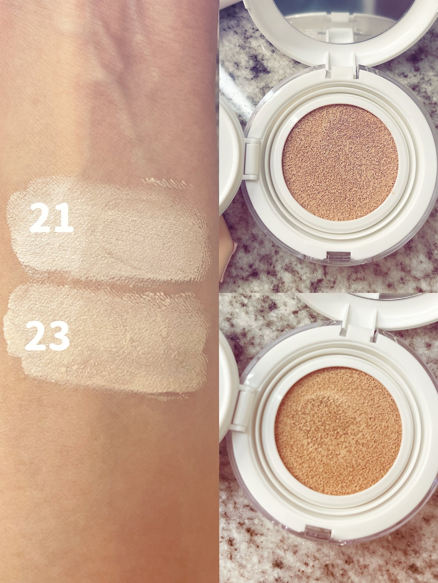 センシティブピュア＆ピュアクッション/SAM'U/クッションファンデーションを使ったクチコミ（2枚目）