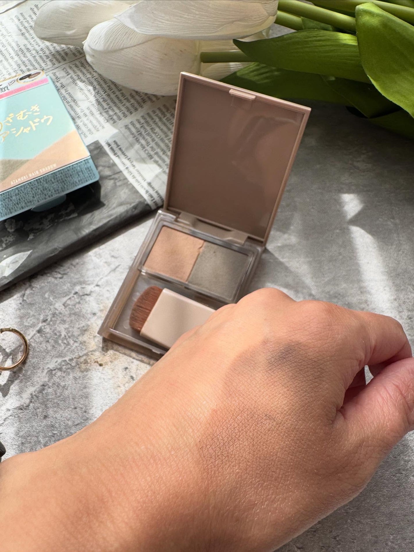 あざむきヘアシャドウ 万能ブラウン/pdc/シェーディングを使ったクチコミ(4枚目)