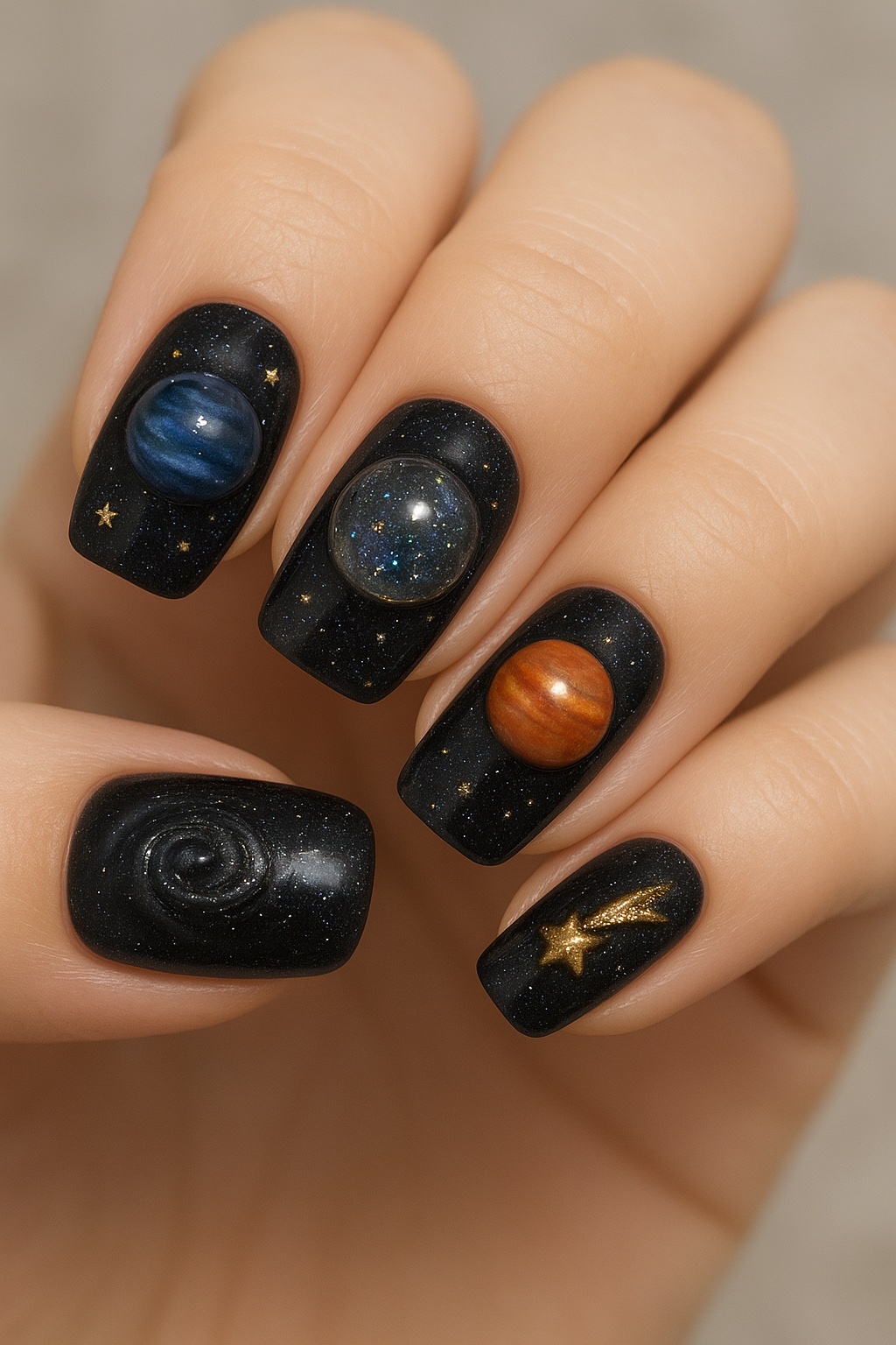 GALAXY宇宙ネイル/セリア/マニキュアを使ったクチコミ（1枚目）