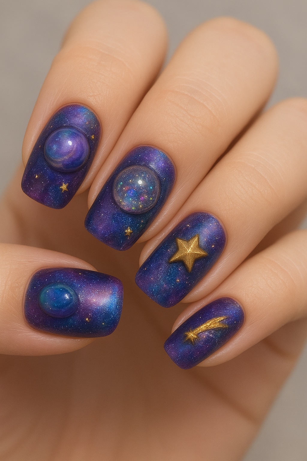 GALAXY宇宙ネイル/セリア/マニキュアを使ったクチコミ（1枚目）