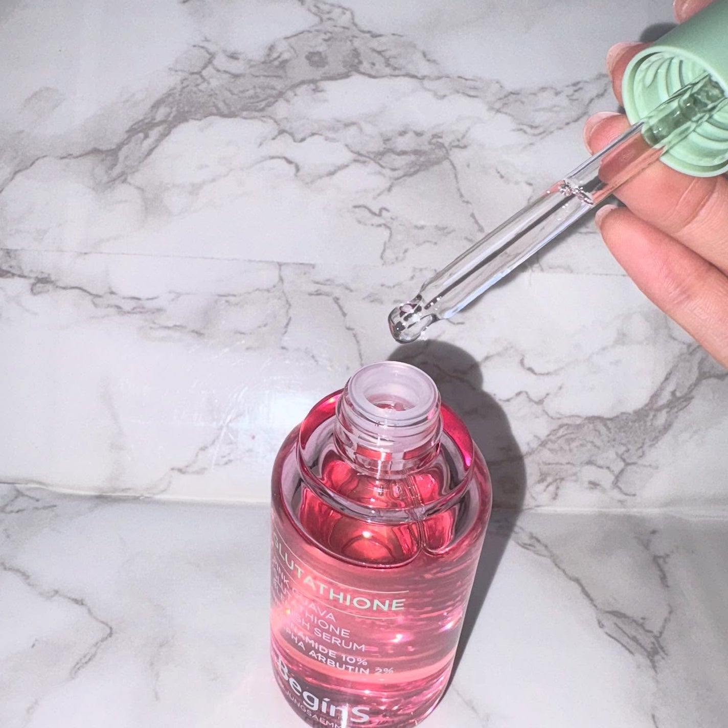 Pink Guava Glutathione Blemish Serum/BeginS by JUNGSAEMMOOL/美容液を使ったクチコミ(2枚目)