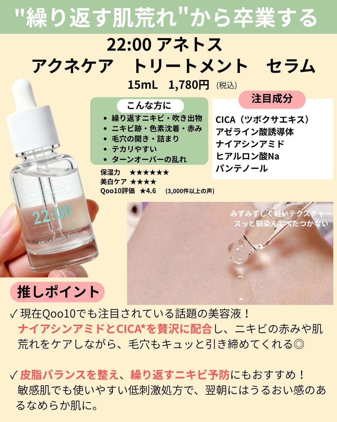 アネトス アクネケア トリートメント セラム/Anetos/美容液を使ったクチコミ(2枚目)