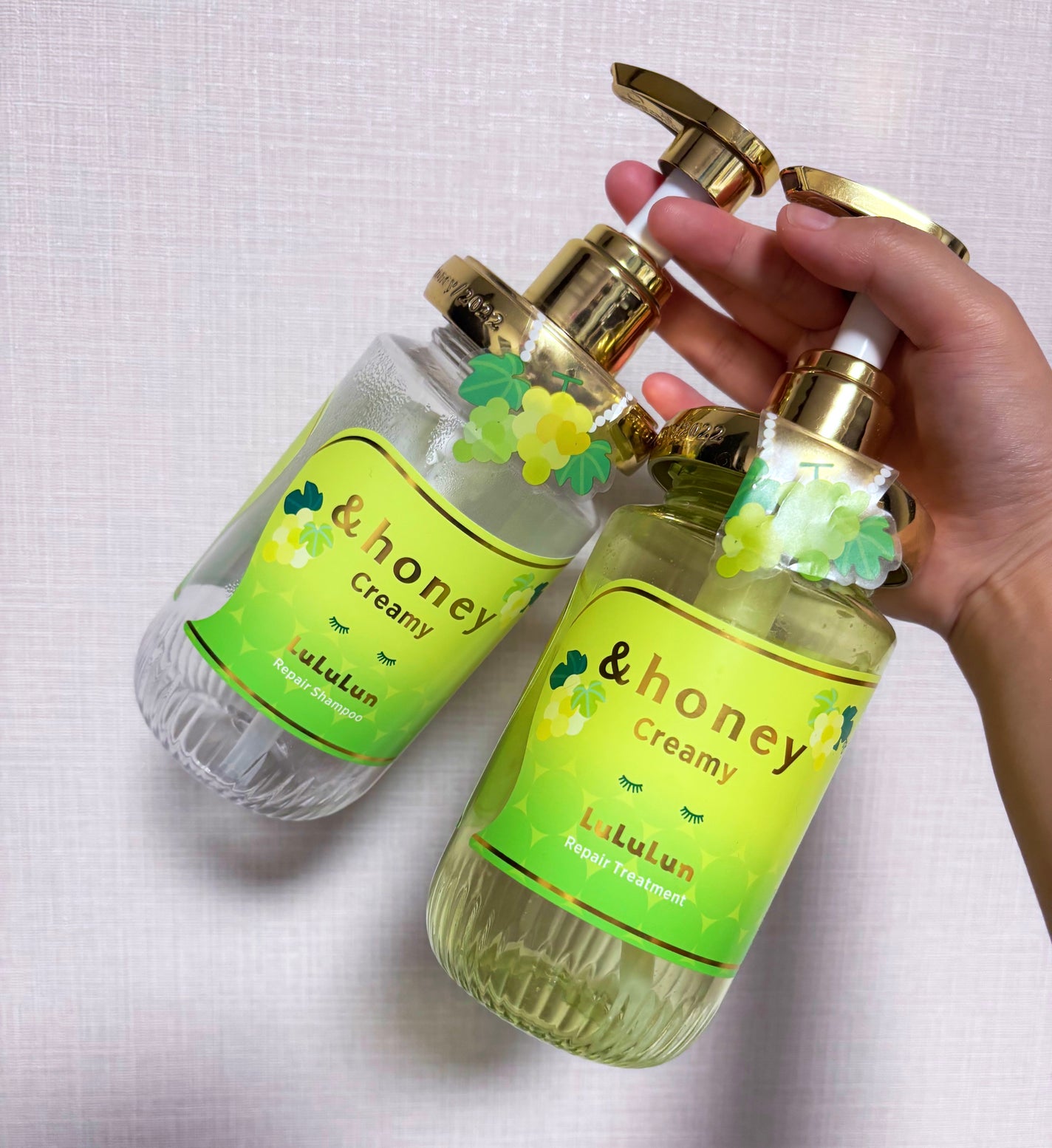 アンドハニー クリーミー ルルルン リペア ペアセット/&honey/シャンプー・コンディショナーを使ったクチコミ(1枚目)