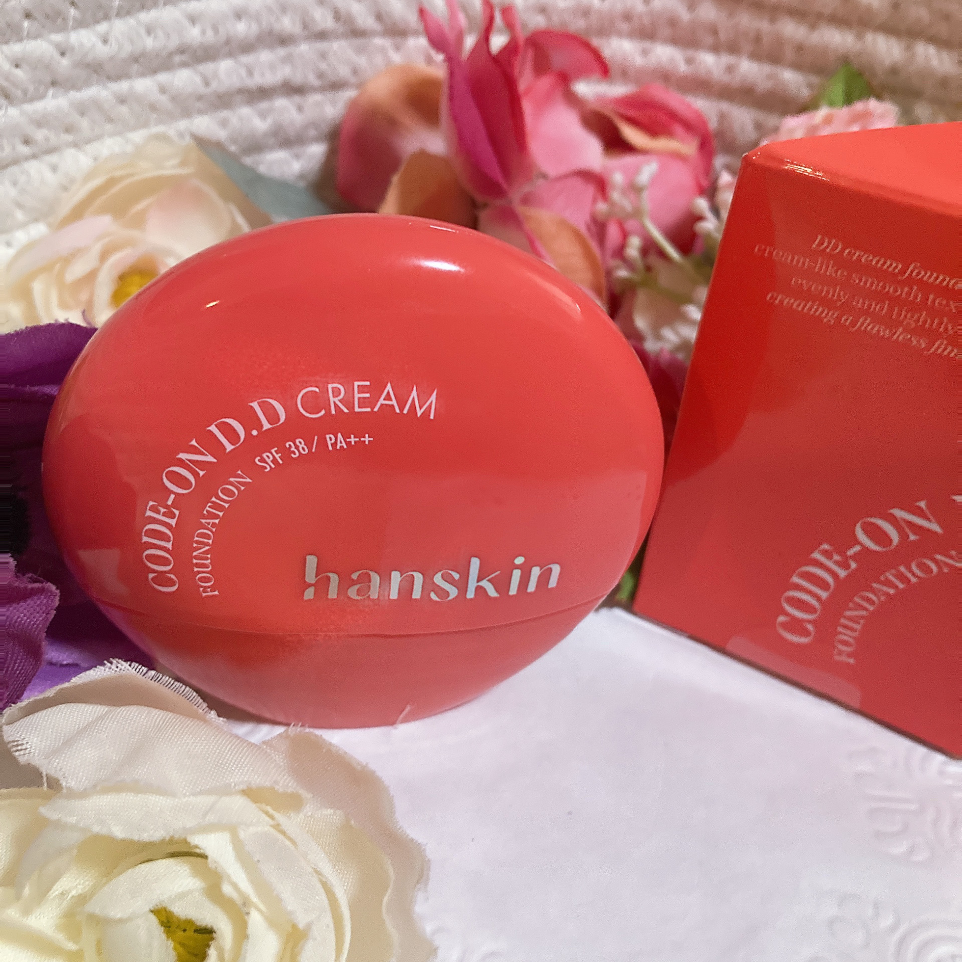 CODEON DDクリームファンデーション/ハンスキン/クリーム・エマルジョンファンデーションを使ったクチコミ（2枚目）