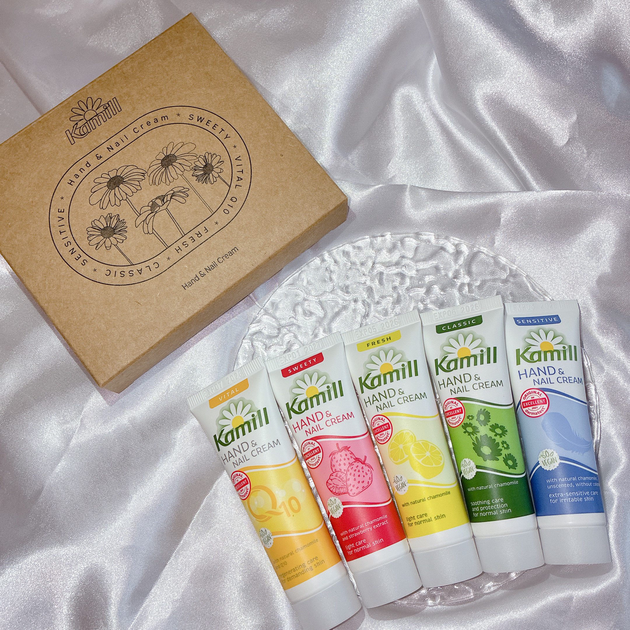 ハンド＆ネイルクリームミニ 企画セット30ml*5/カミール/その他キットセットを使ったクチコミ（2枚目）