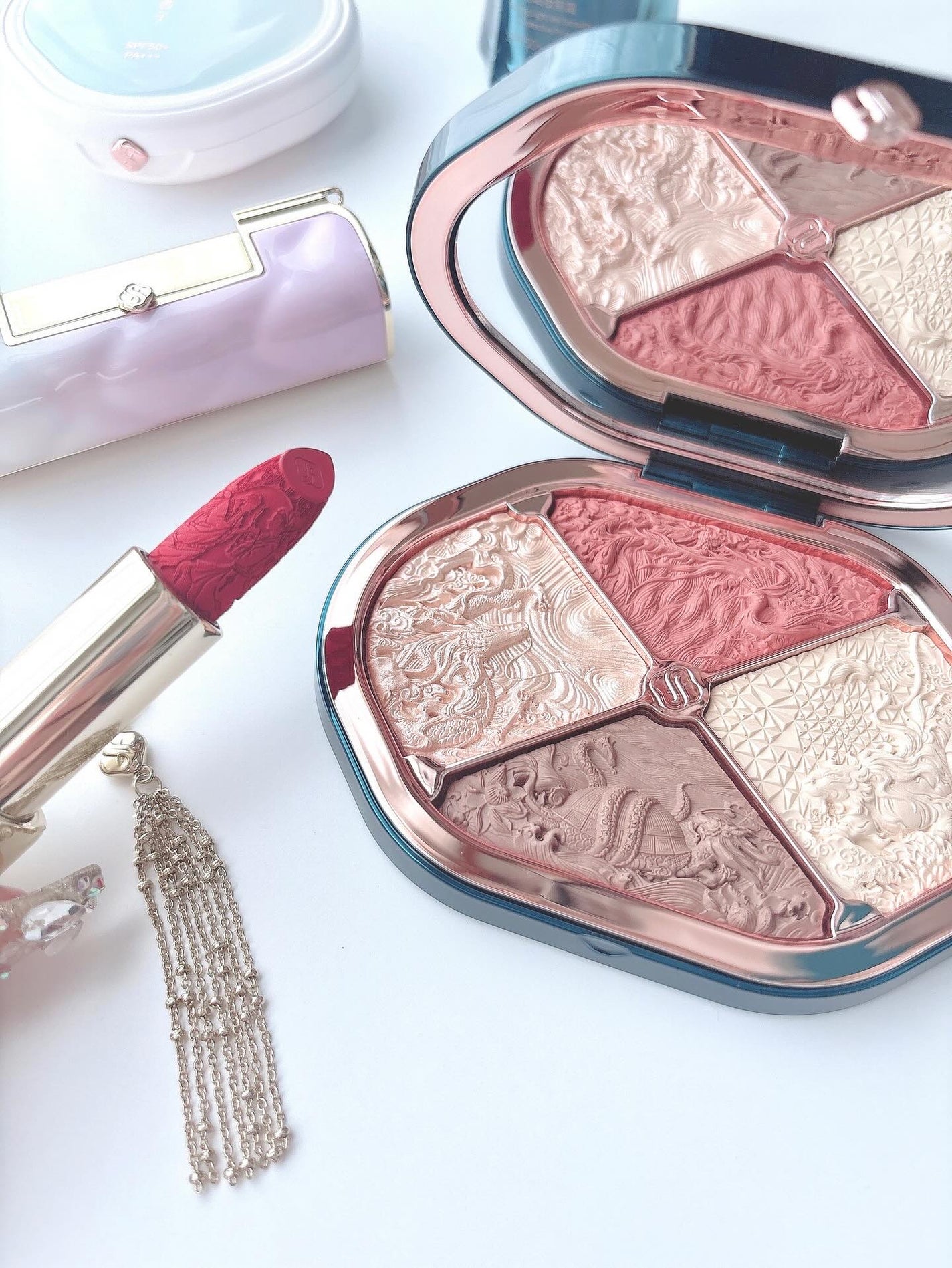 百花同心錠 彫刻リップ/花西子/口紅を使ったクチコミ(2枚目)