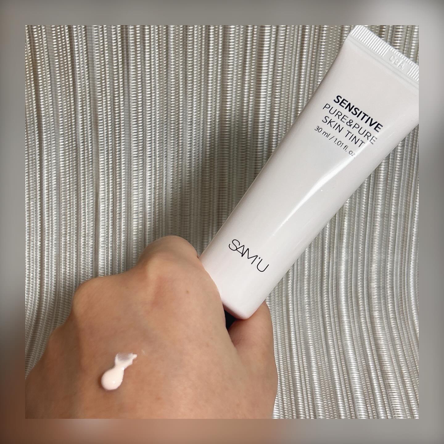 センシティブピュア＆ピュアスキンティント/SAM'U/化粧下地を使ったクチコミ（2枚目）