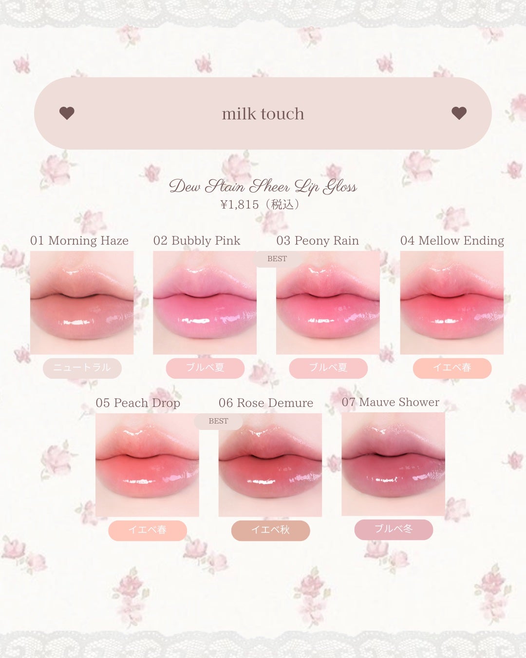 ジェリーフィットティンティッドグロウティント/Milk Touch/リップティントを使ったクチコミ(2枚目)