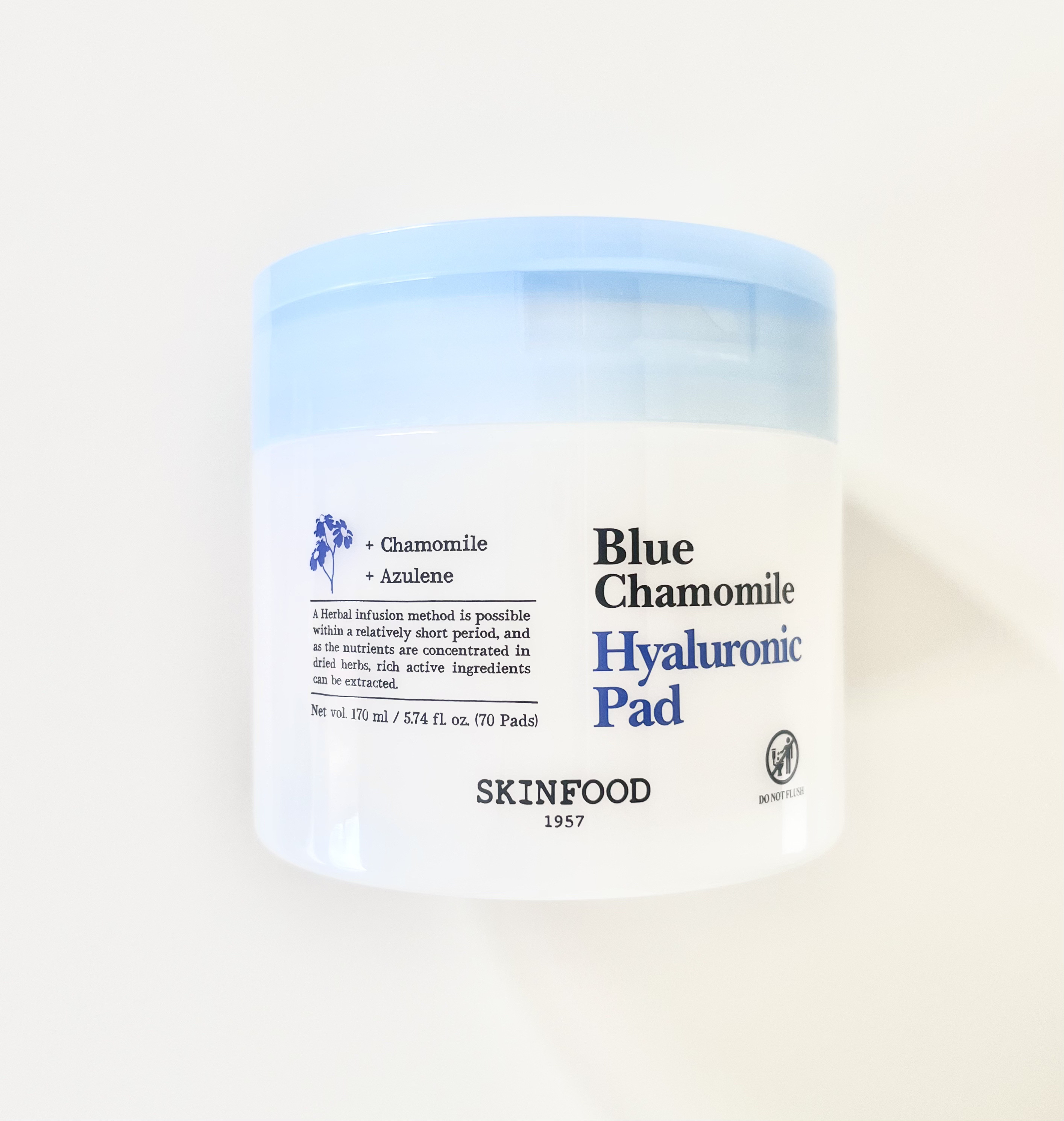 ブルーカモミールヒアルロニックパッド/SKINFOOD/トナーパッドを使ったクチコミ（1枚目）