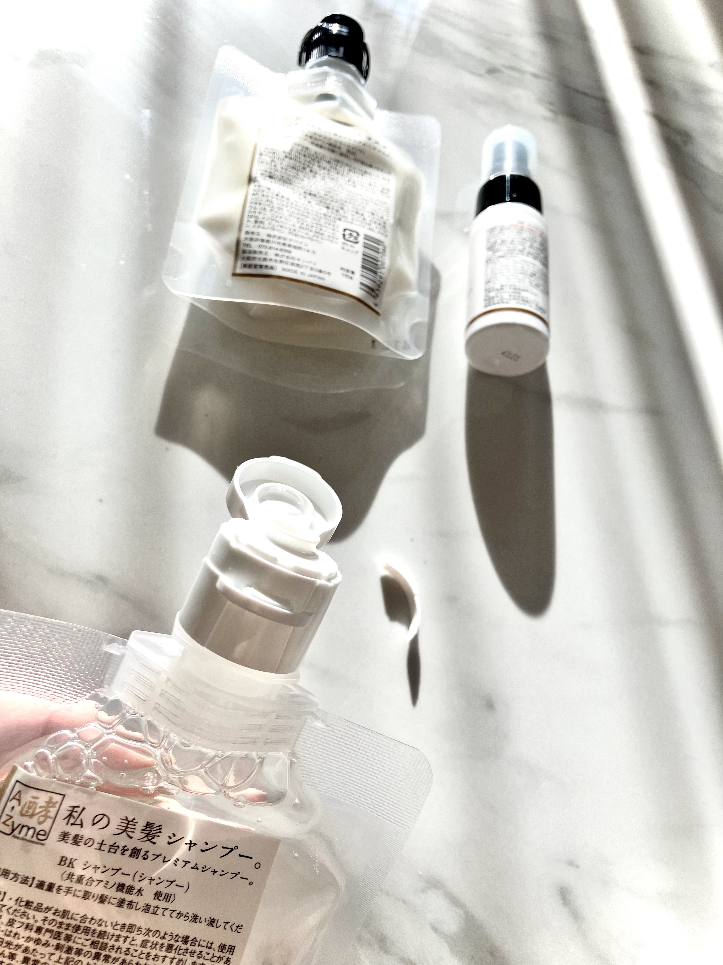 私の美髪シャンプー/A-Zyme/市販シャンプーを使ったクチコミ（3枚目）