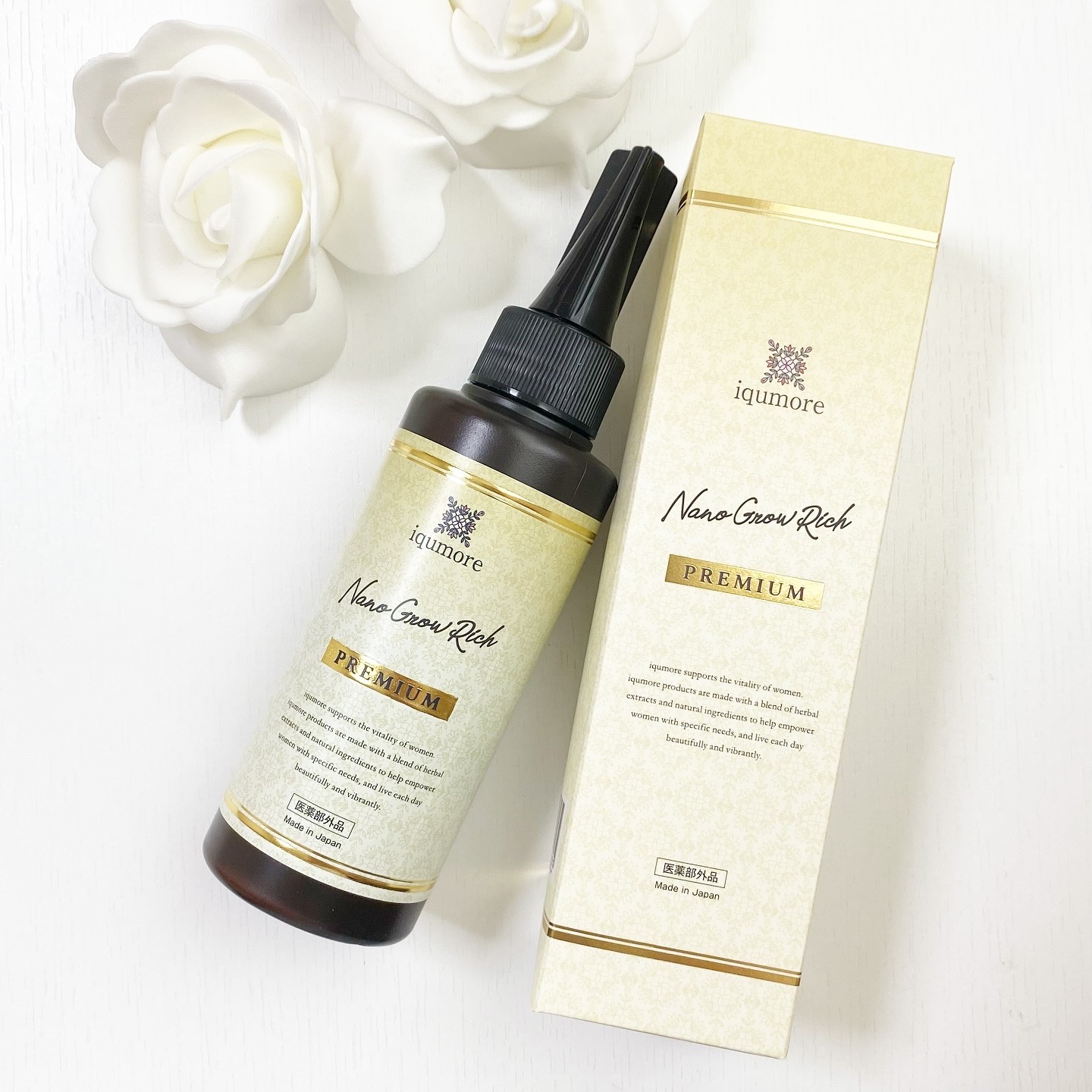 イクモアナノグロウリッチプレミアム/iqumore/頭皮ローションを使ったクチコミ（1枚目）