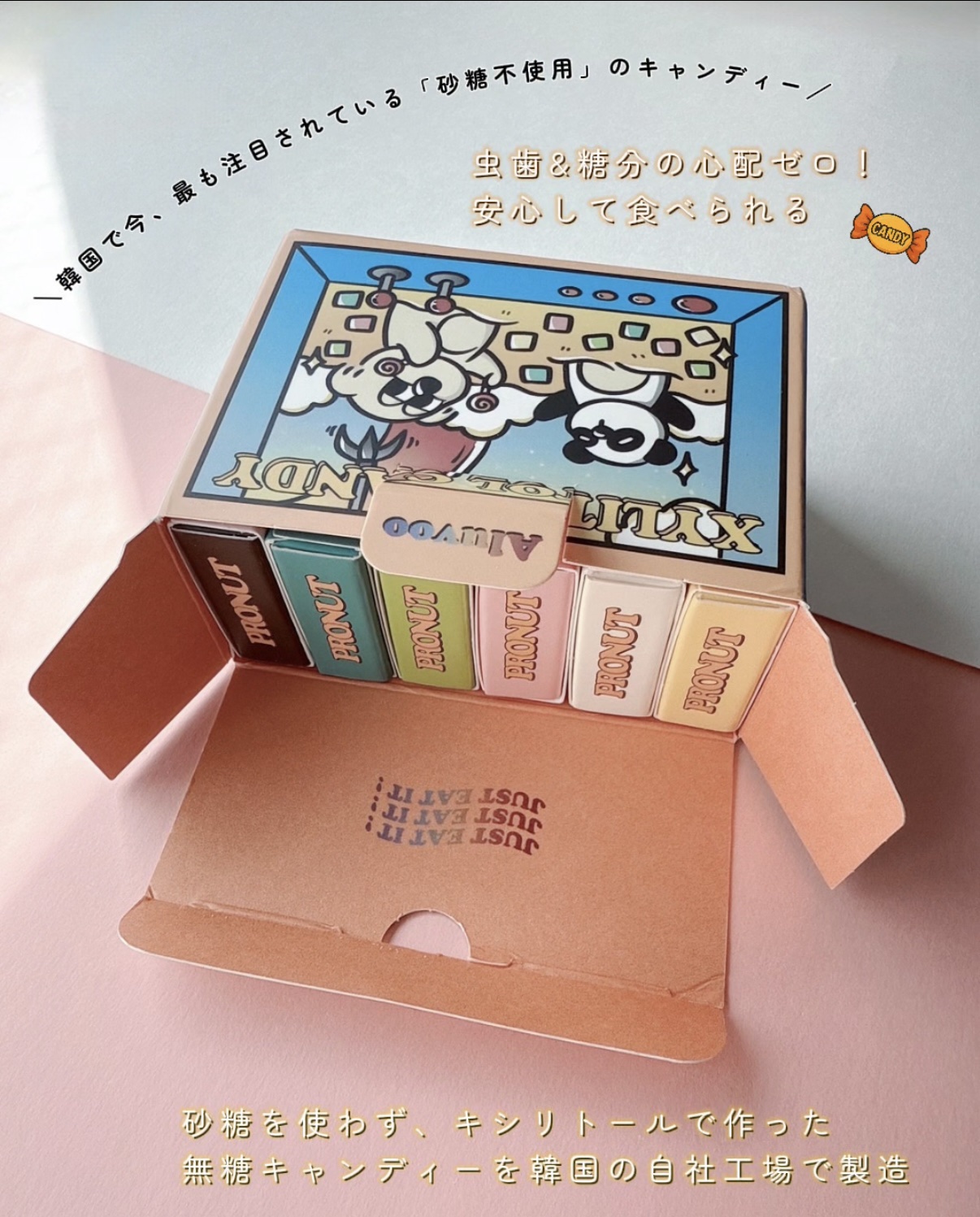 シュガーフリーキシリトールキャンディ/PRONUT/その他オーラルケアを使ったクチコミ（2枚目）