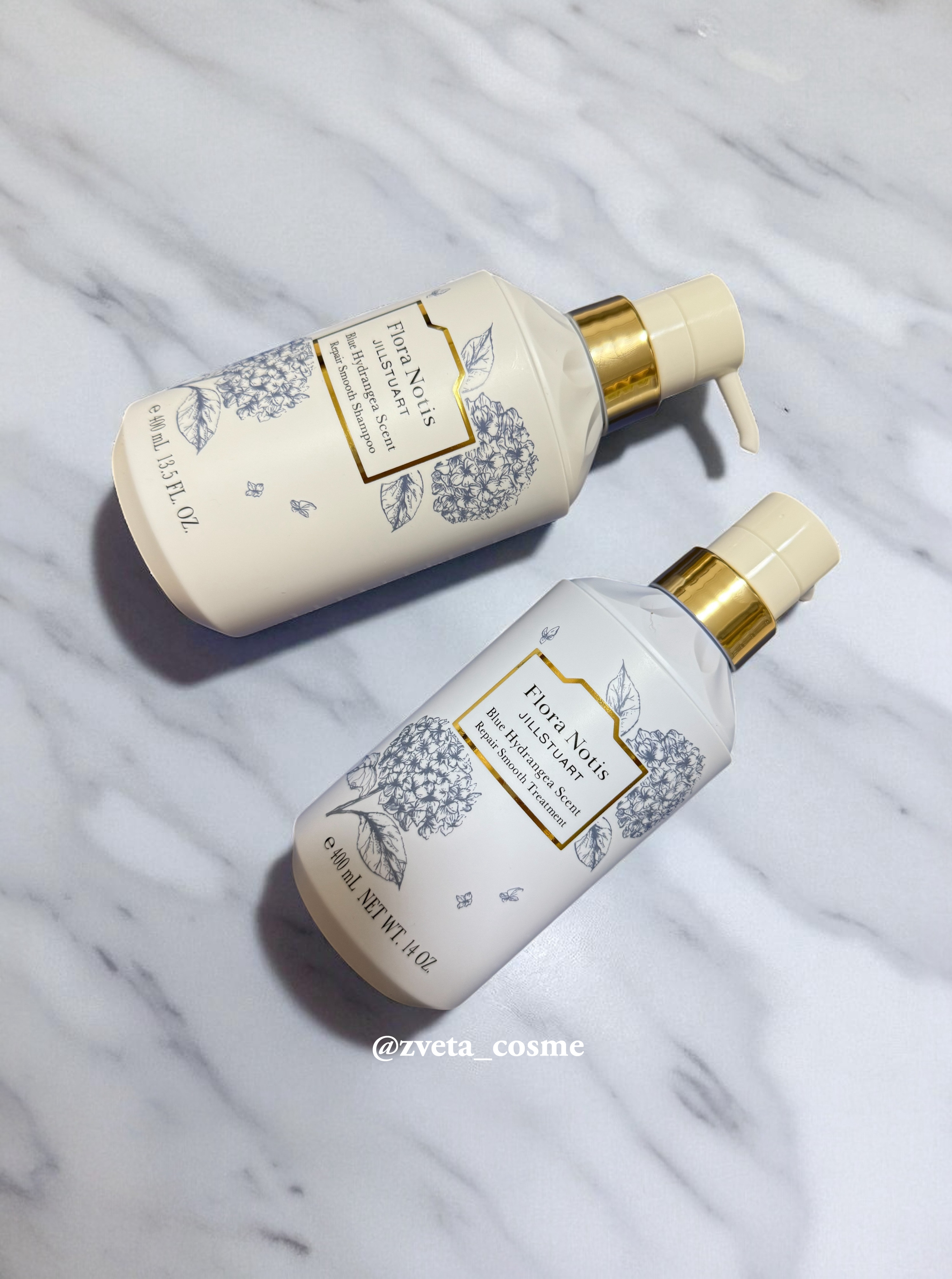  ブルーハイドレンジア リペアスムースシャンプー/リペアスムーストリートメント/Flora Notis JILL STUART/市販シャンプーを使ったクチコミ（2枚目）