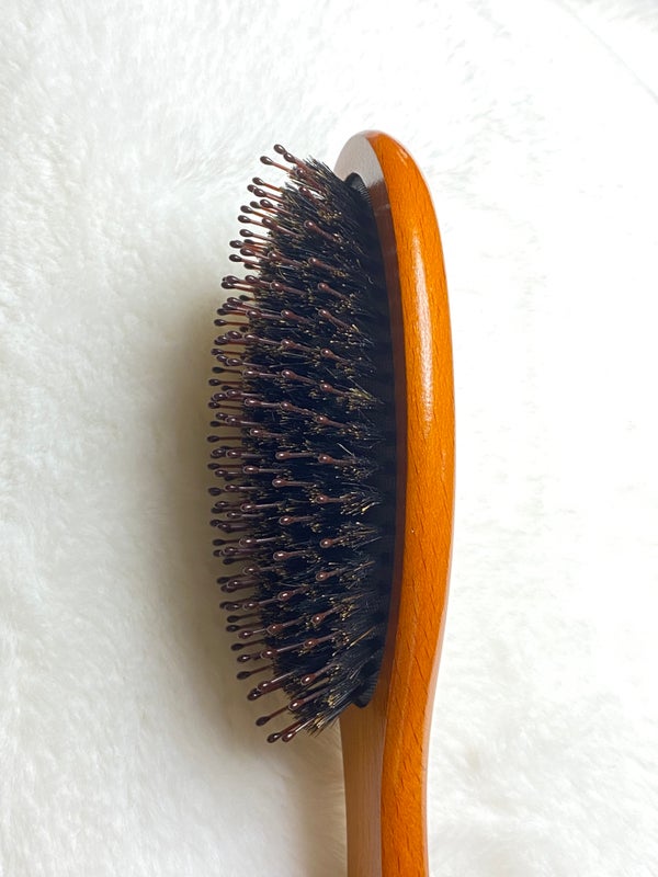 つやつや天然毛のミックスブラシ/マペペ/ヘアブラシ by 藍
