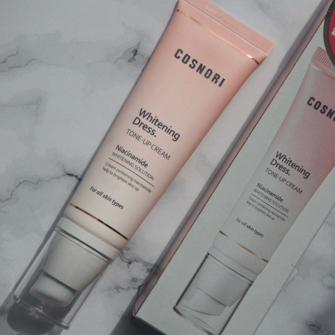 ホワイトニングドレストーンアップクリーム/COSNORI/化粧下地を使ったクチコミ(2枚目)