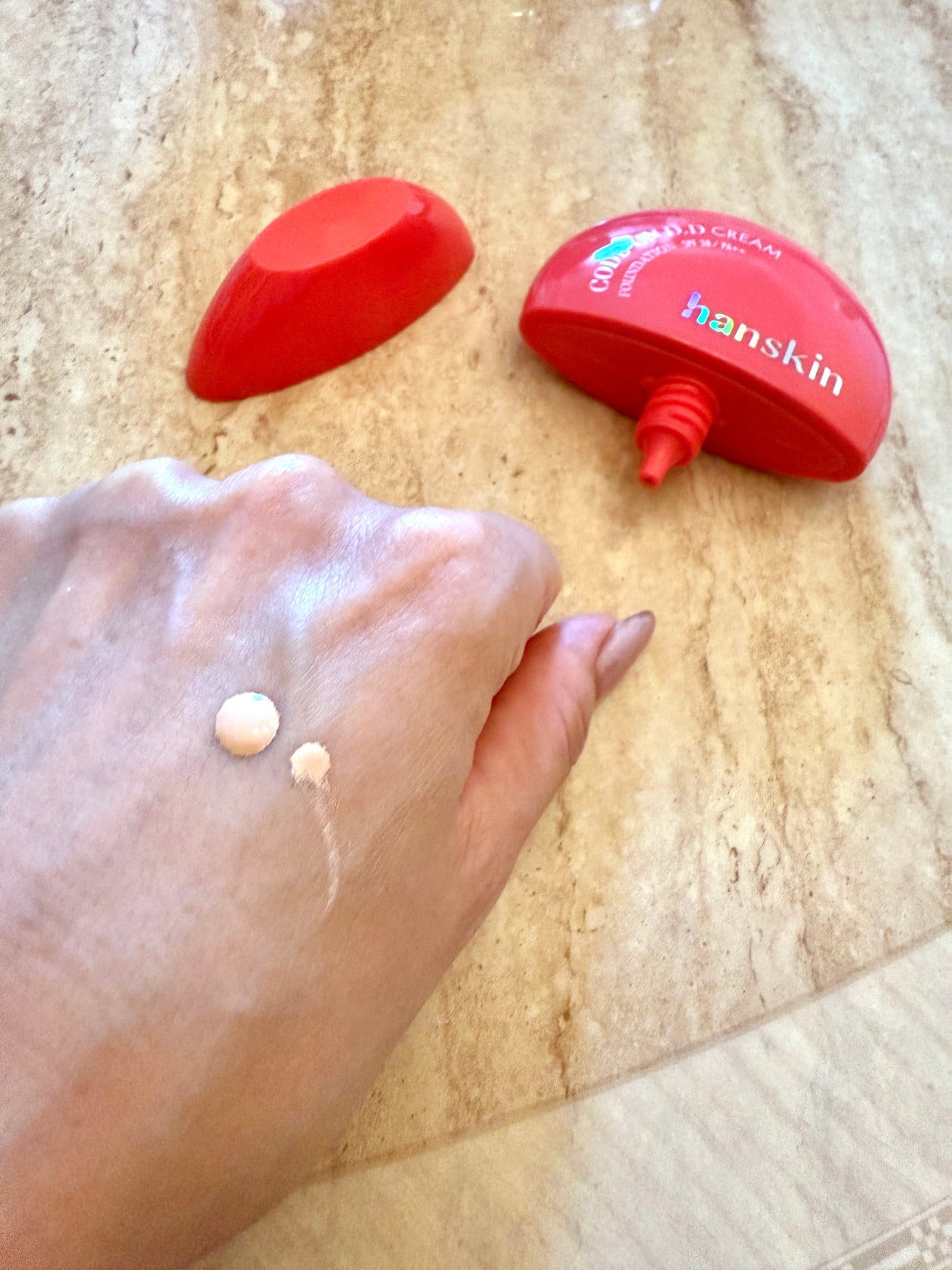 CODEON DDクリームファンデーション/ハンスキン/クリーム・エマルジョンファンデーションを使ったクチコミ(2枚目)