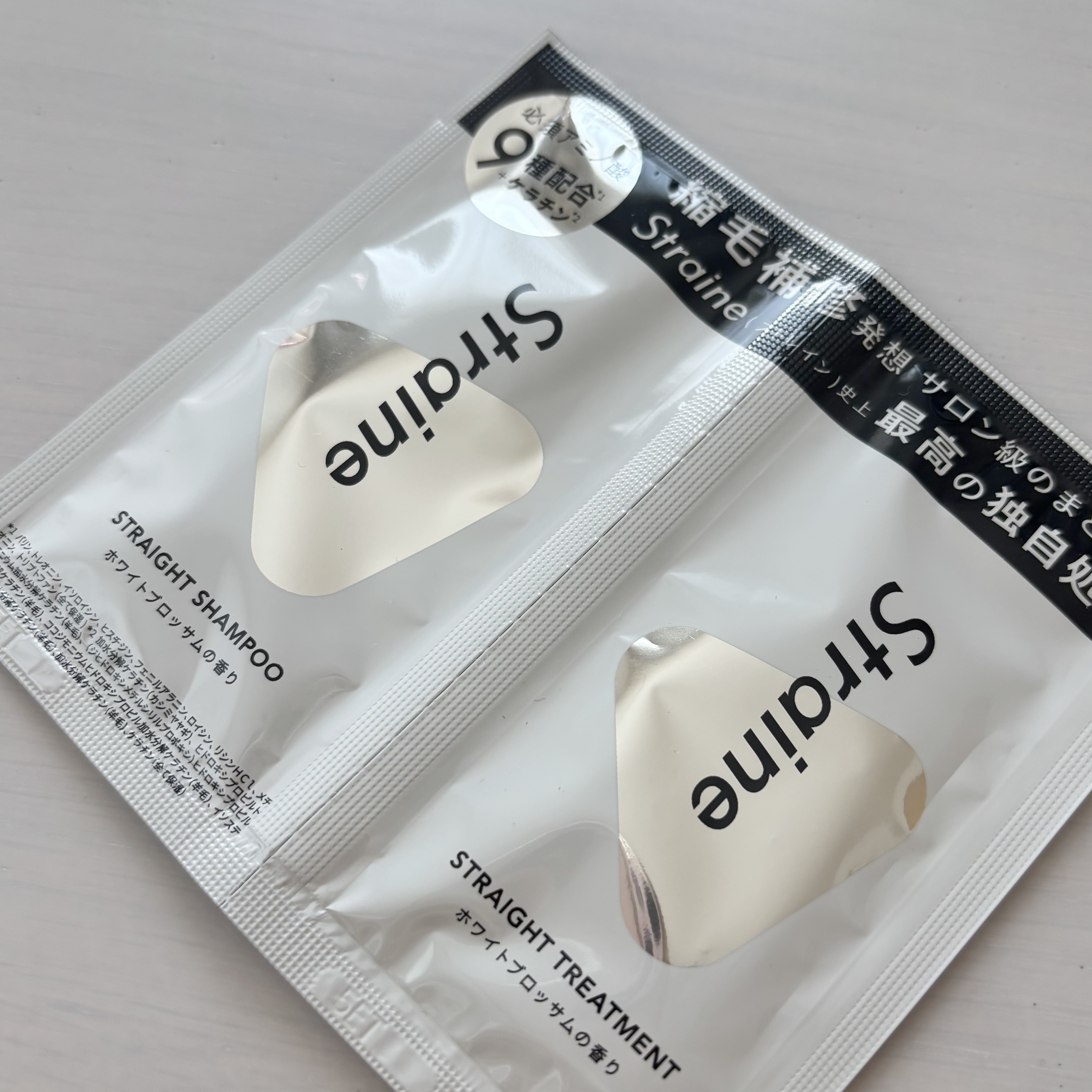 ストレートシャンプー/ストレートトリートメント ホワイトブロッサムの香り/Straine/市販シャンプーを使ったクチコミ（1枚目）