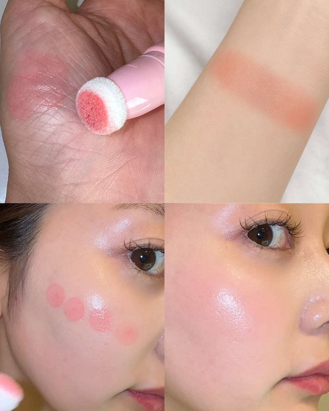 ザ・ゼリーミルキーチークブラッシャー 02 Sun Flush/tam BEAUTY/ジェル・クリームチークを使ったクチコミ（2枚目）