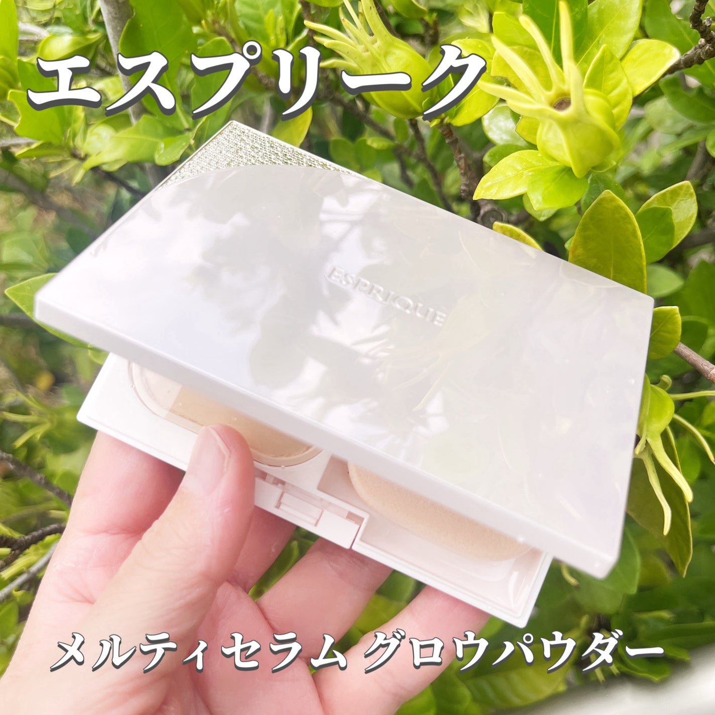 メルティセラム グロウパウダー/ESPRIQUE/パウダーファンデーションを使ったクチコミ(1枚目)