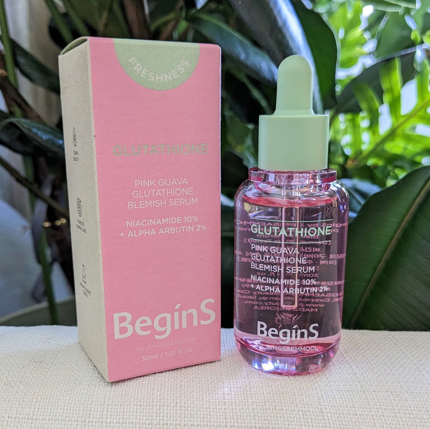 Pink Guava Glutathione Blemish Serum/BeginS by JUNGSAEMMOOL/美容液を使ったクチコミ(2枚目)