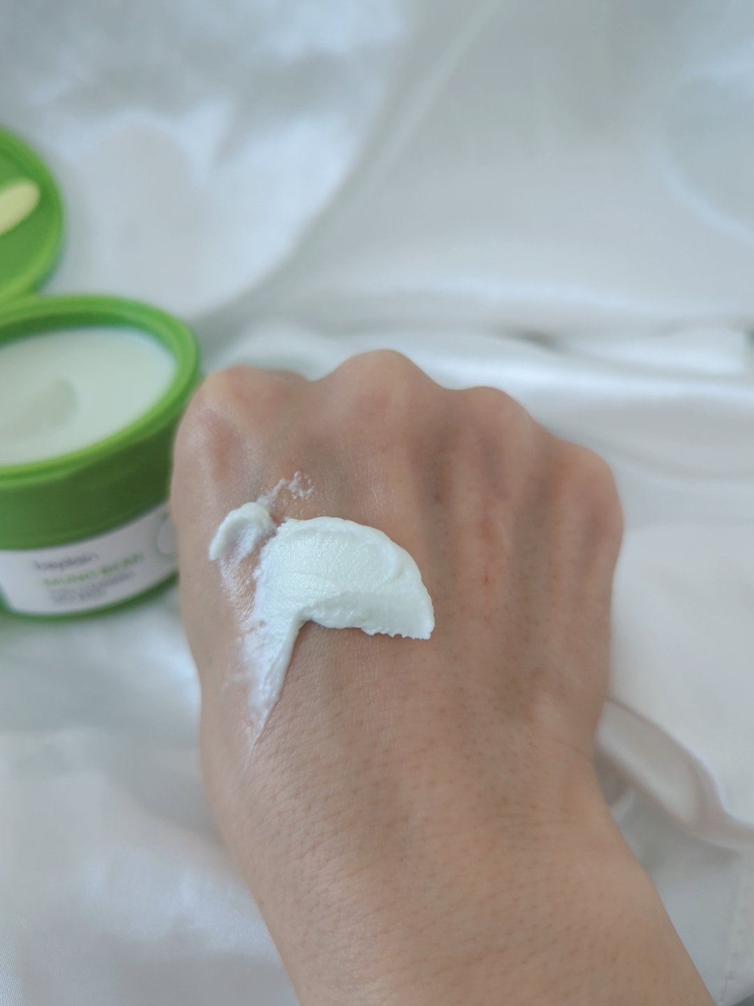 緑豆毛穴クレンジングミルクバーム/beplain/クレンジングバームを使ったクチコミ（2枚目）