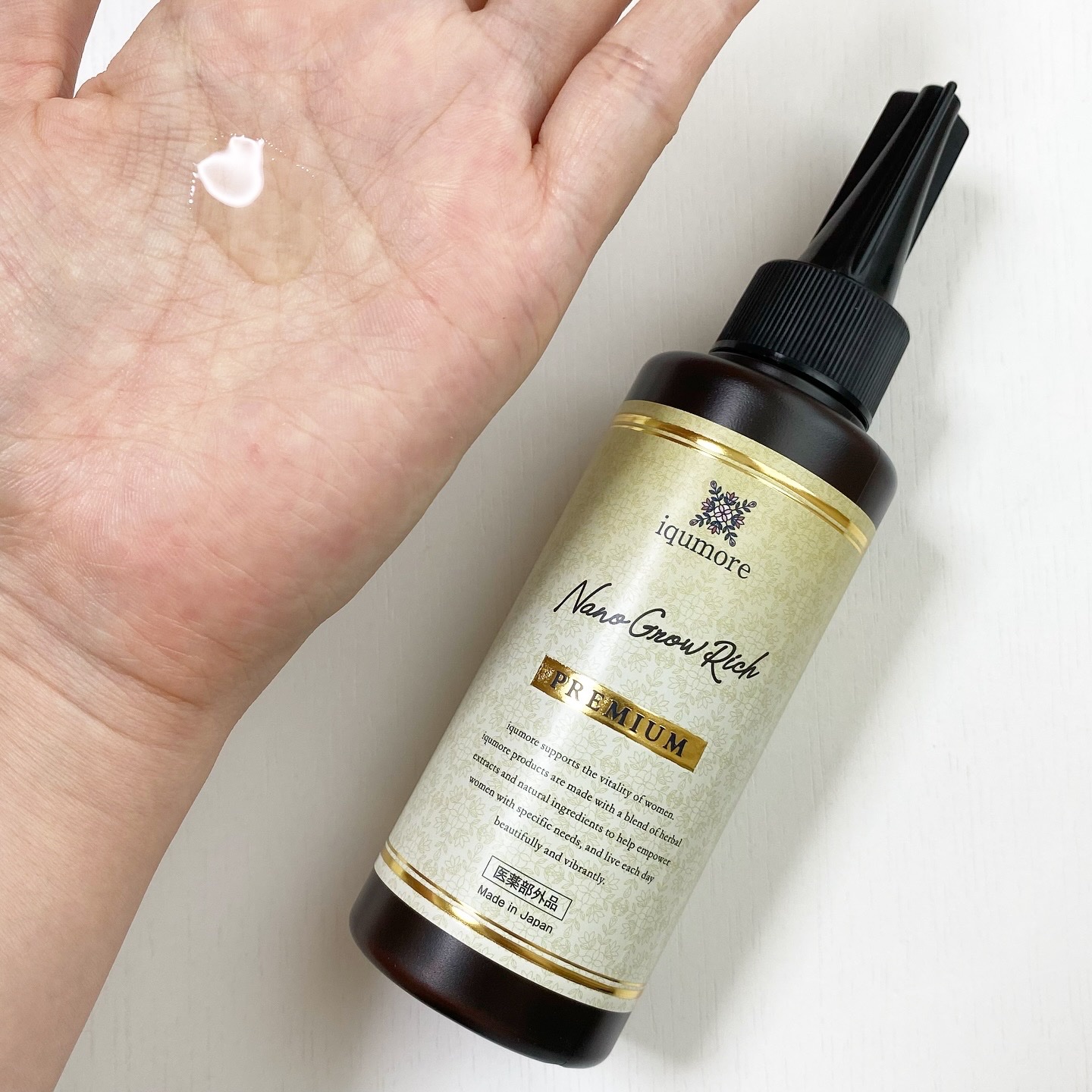 イクモアナノグロウリッチプレミアム/iqumore/頭皮ローションを使ったクチコミ（3枚目）