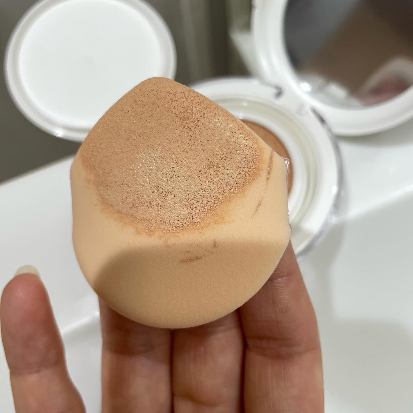 センシティブピュア&ピュアクッション/SAM'U/クッションファンデーションを使ったクチコミ(8枚目)