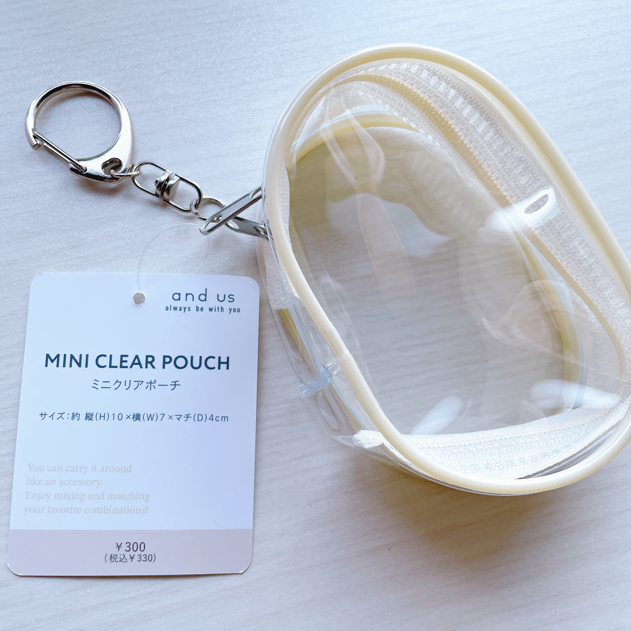 ミニクリアポーチ/3COINS/化粧ポーチを使ったクチコミ（2枚目）