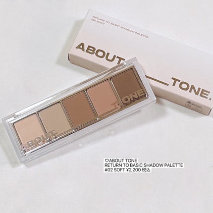 リターントゥーベーシックシャドウパレット/ABOUT TONE/アイシャドウパレットを使ったクチコミ(4枚目)