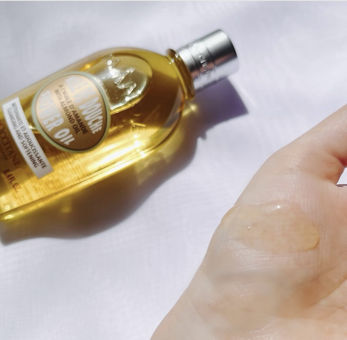 アーモンド モイスチャライジングシャワーオイル/L'OCCITANE/ボディソープを使ったクチコミ（3枚目）
