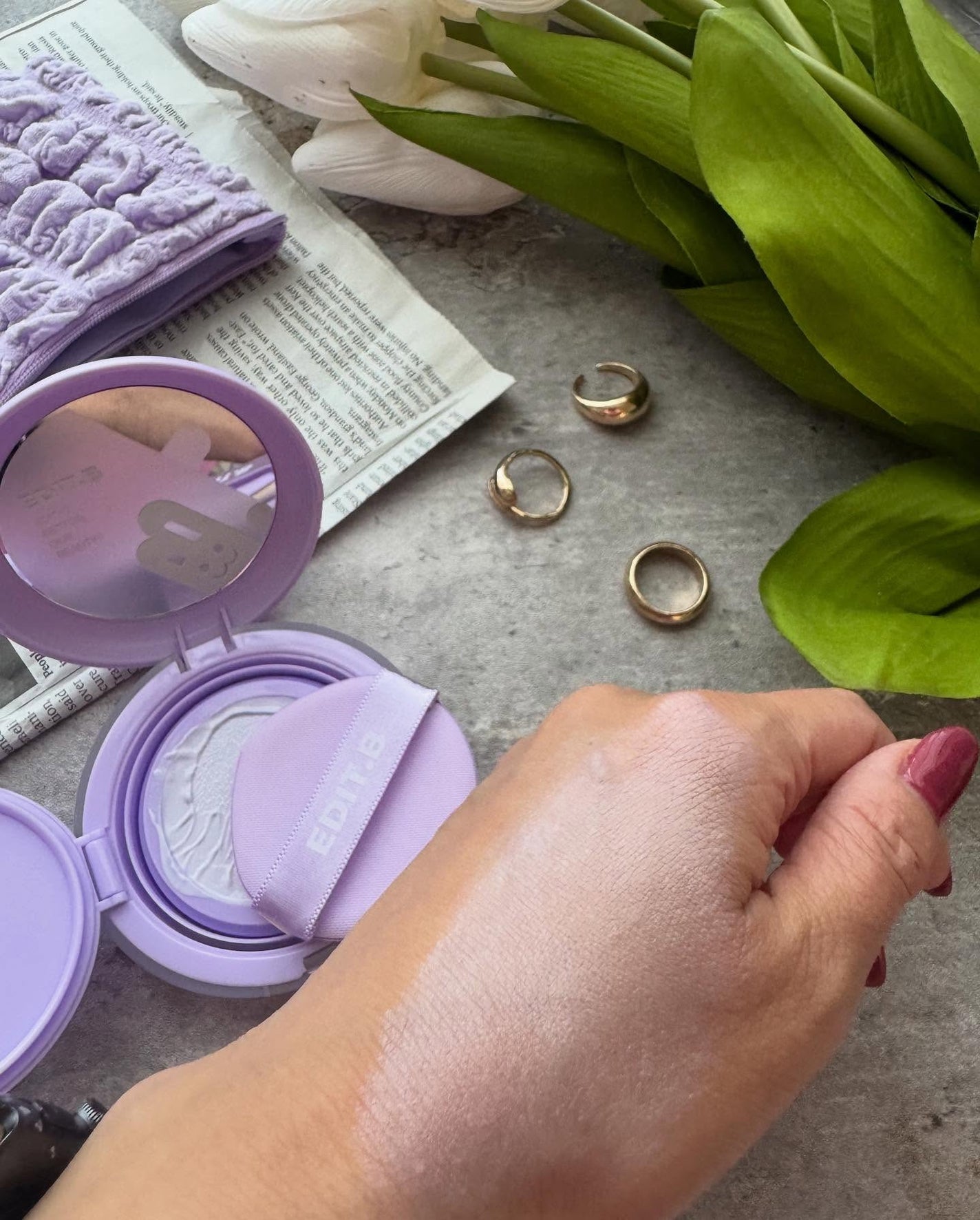 マシュマロトーンアップクッション/EDIT.B/クッションファンデーションを使ったクチコミ(3枚目)