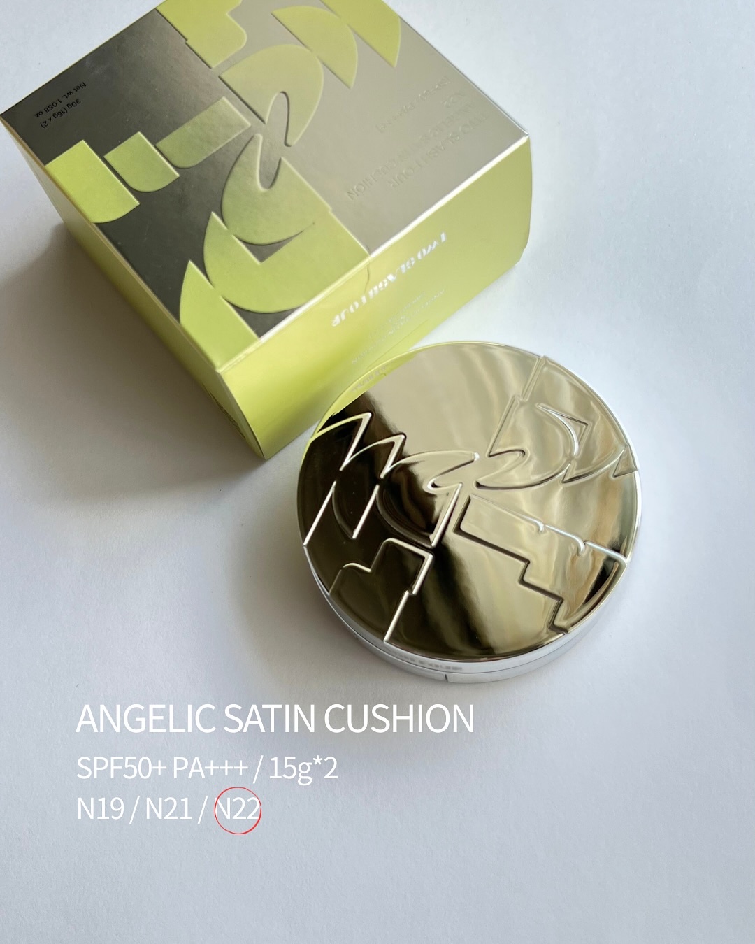 エンジェリックサテンクッション/TWO SLASH FOUR/クッションファンデーションを使ったクチコミ（2枚目）