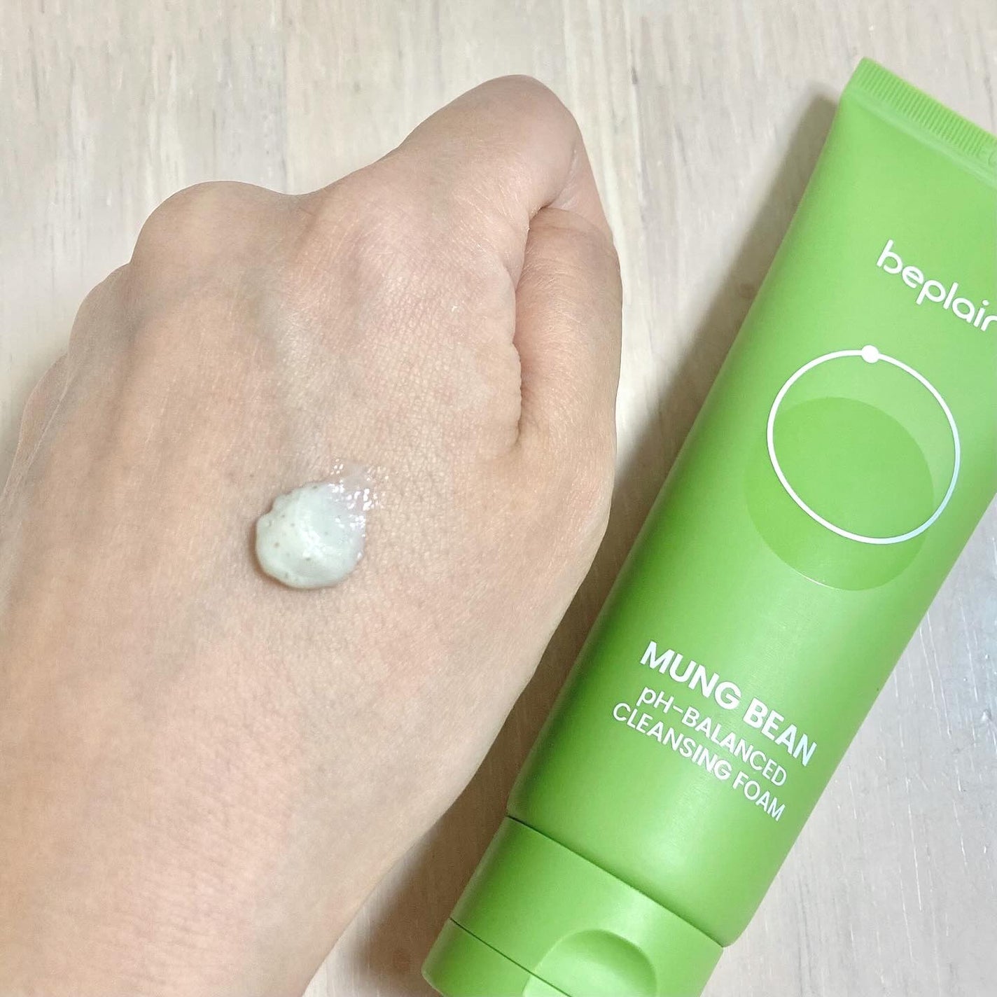 緑豆弱酸性洗顔フォーム/beplain/洗顔フォームを使ったクチコミ(2枚目)
