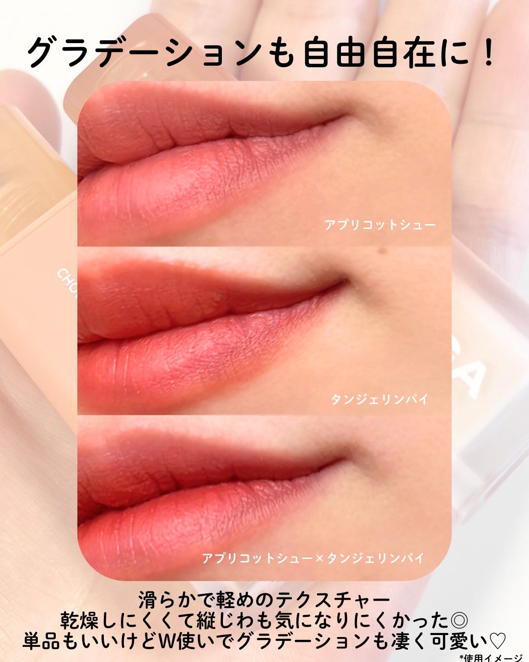 ベルベットシューティント/INGA/リップティントを使ったクチコミ(4枚目)