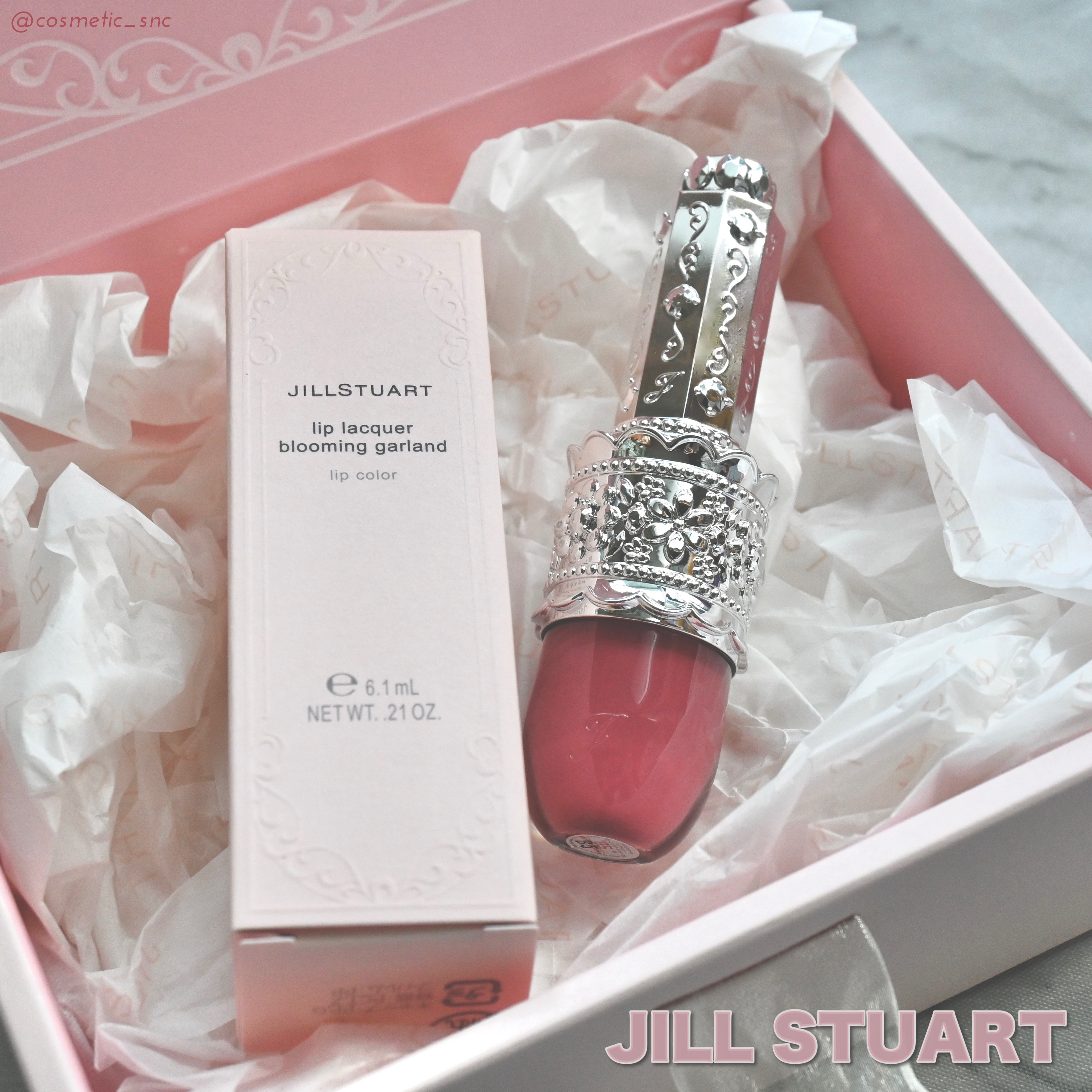 リップラッカー　ブルーミングガーランド 05 lilac twinkle tears/JILL STUART/口紅を使ったクチコミ（1枚目）