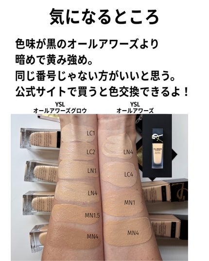 オールアワーズ リキッド グロウ MN1.5/YVES SAINT LAURENT BEAUTE/リキッドファンデーションの画像